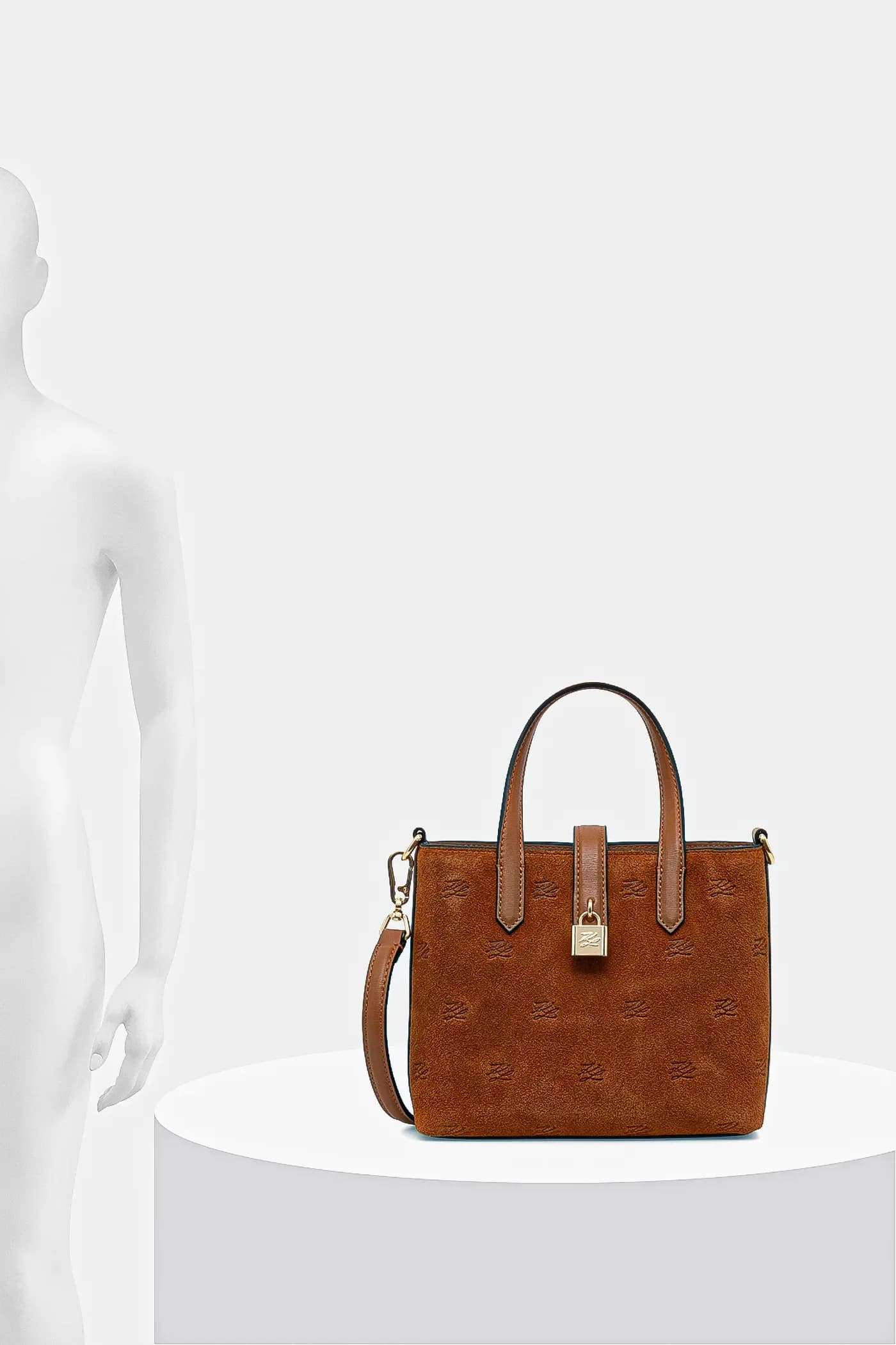 замшевая сумка K/AUTOGRAPH - фото 6