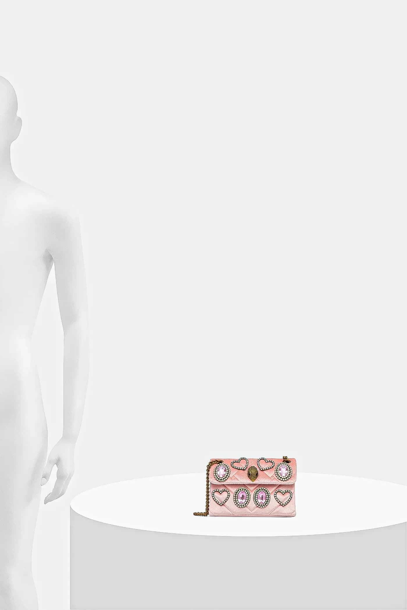 Бархатная сумочка VELVET MINI KENSINGTON - фото 6