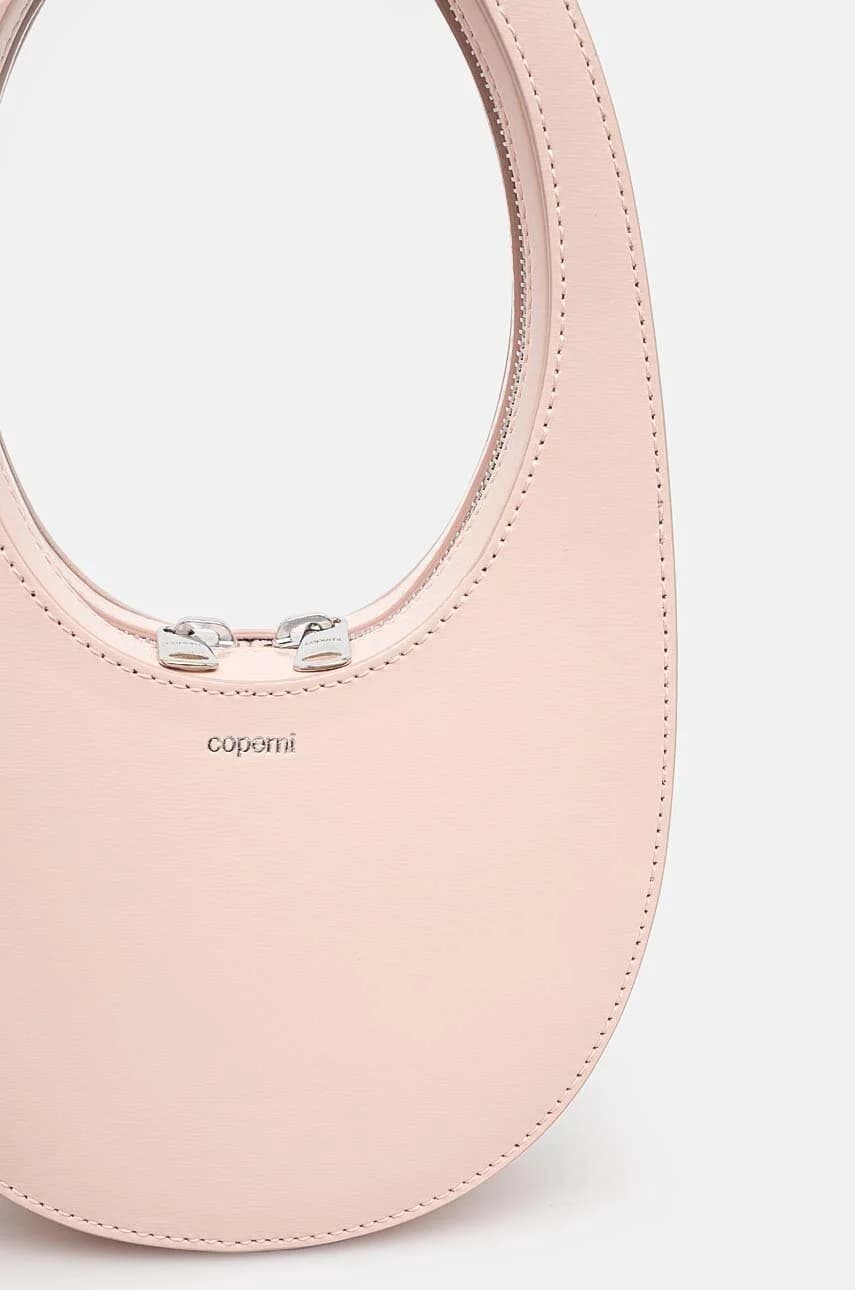 Миниатюрная глянцевая сумка через плечо - фото 3