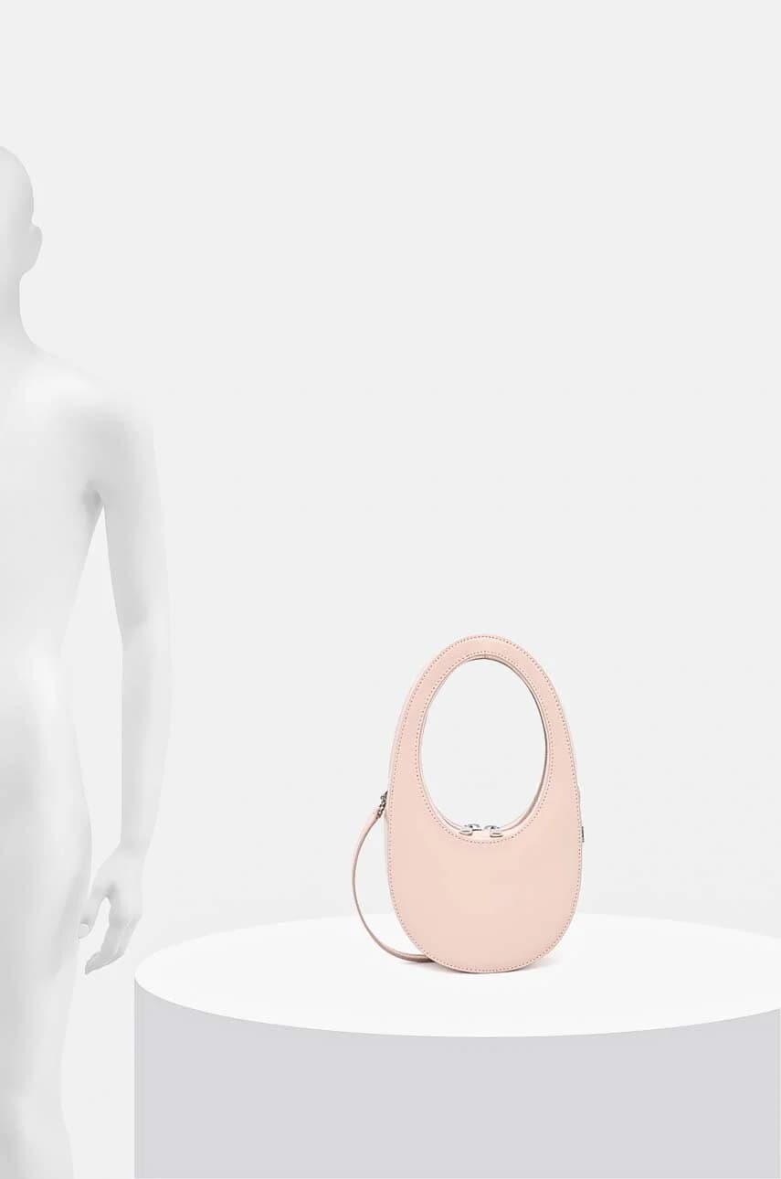 Миниатюрная глянцевая сумка через плечо - фото 6