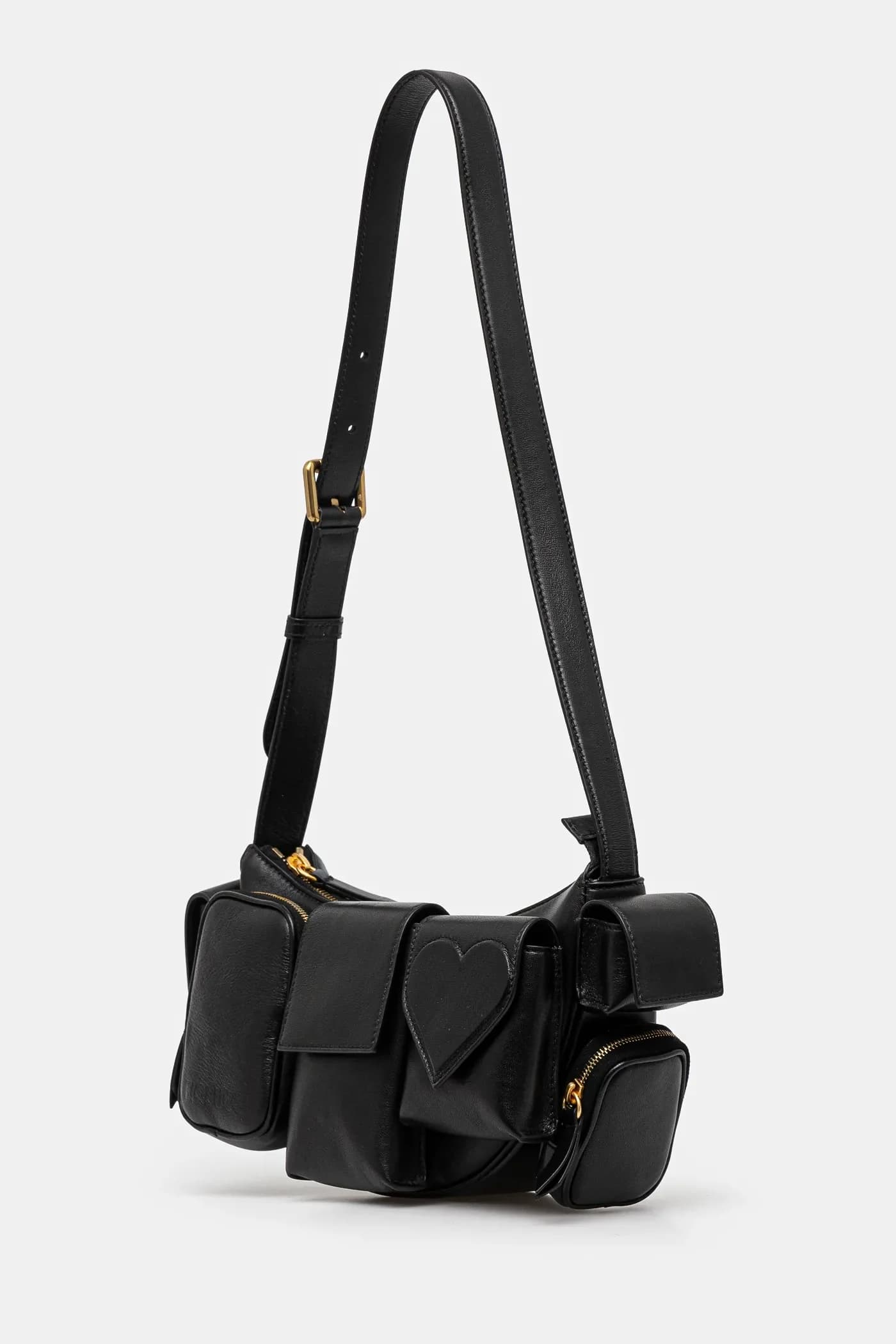 Кожаная суперкарманная сумка - фото 2