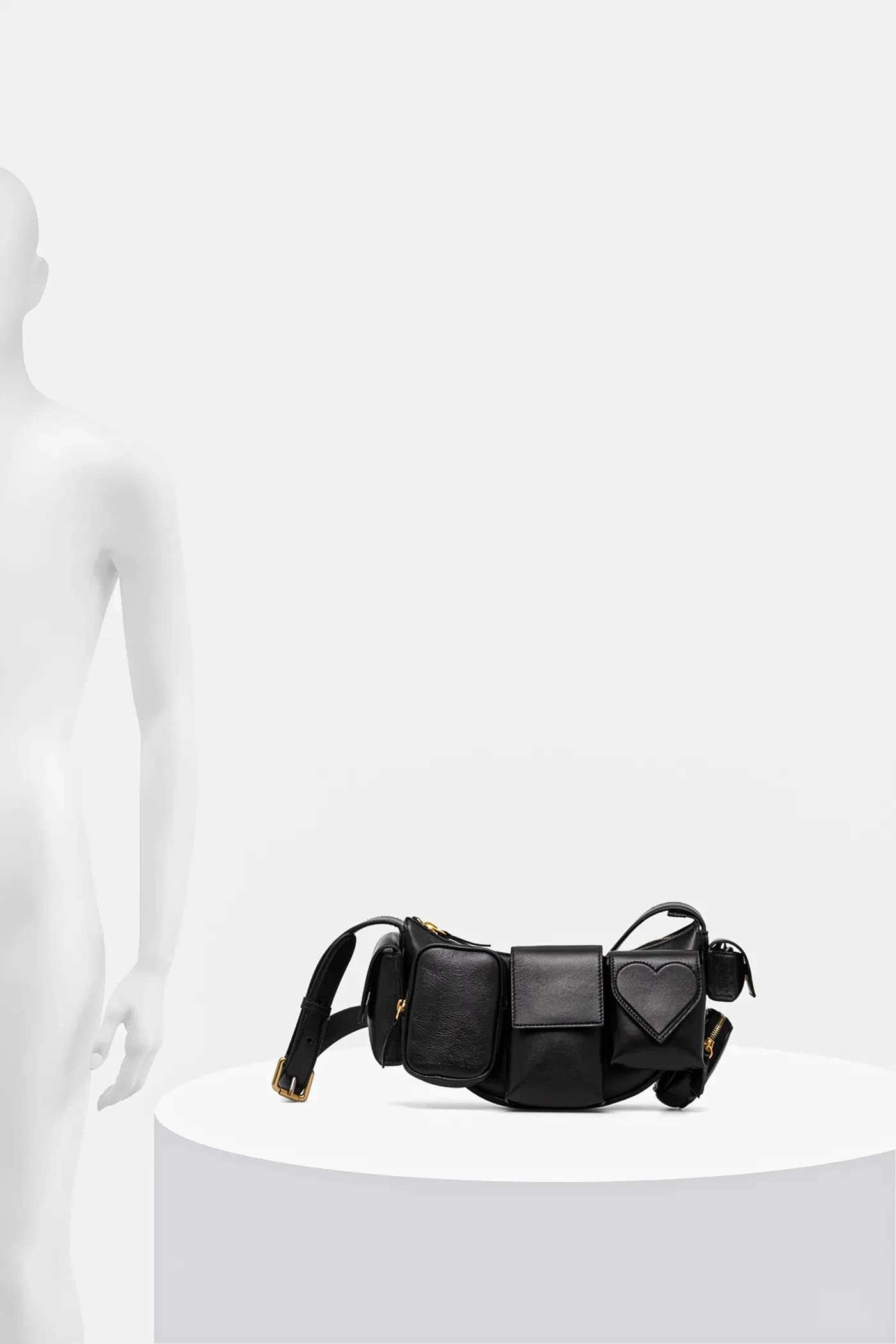 Кожаная суперкарманная сумка - фото 7