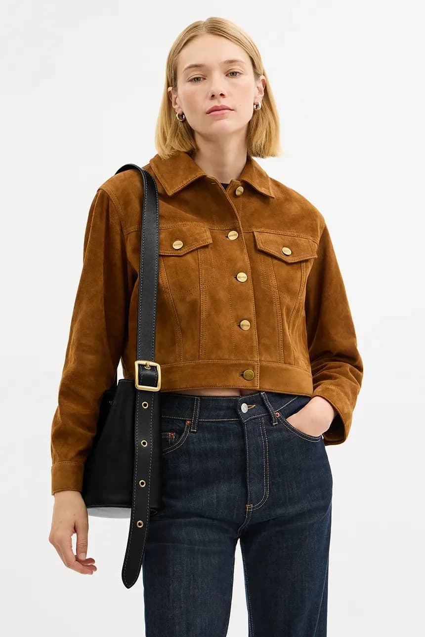 Кожаная сумка Bleecker Bucket Bag 21 - фото 9