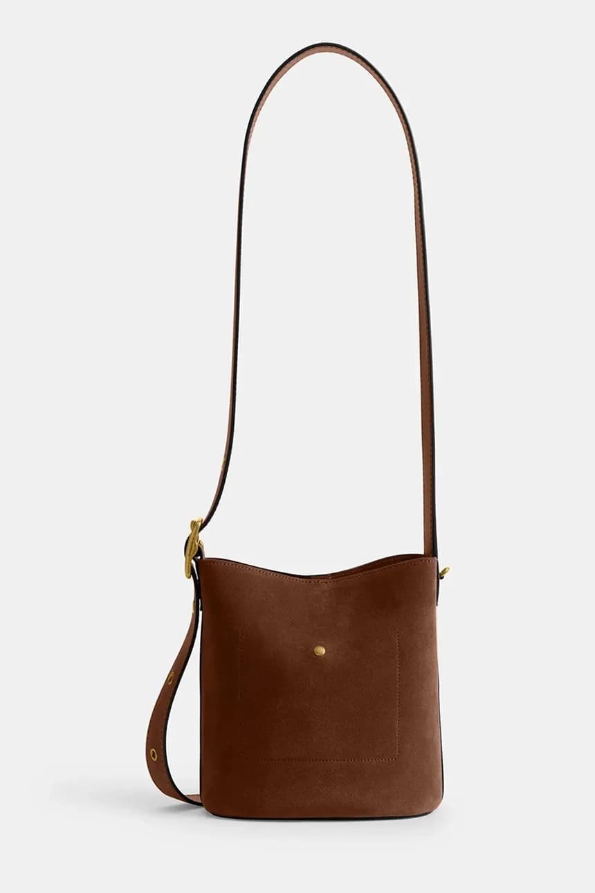 Замшевая сумка Bleecker Bucket 21 Suede - фото 3