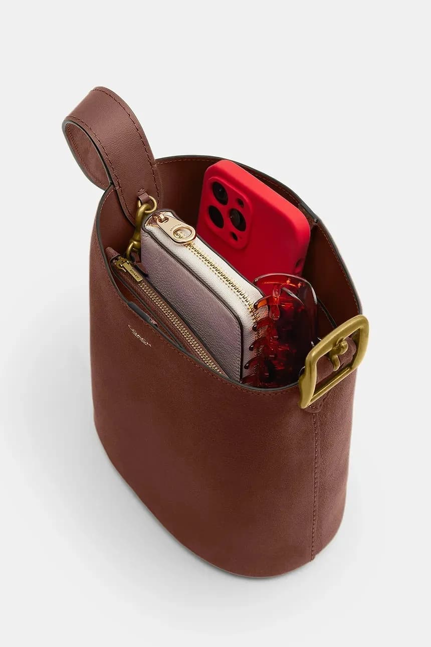 Замшевая сумка Bleecker Bucket 21 Suede - фото 5