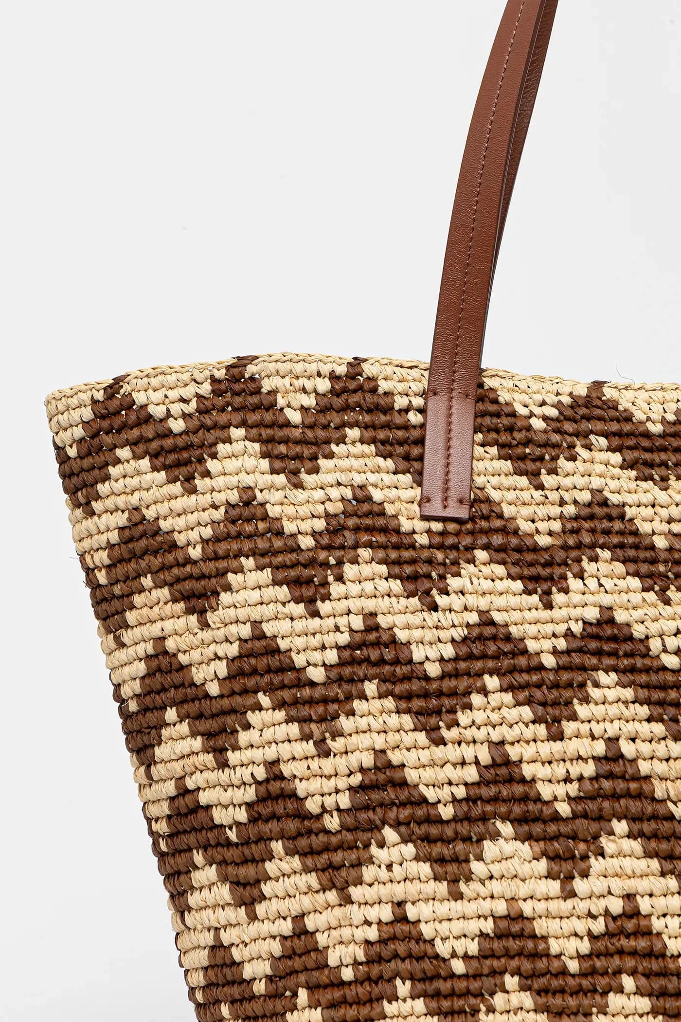 Большая сумка-тоут из рафии - фото 4