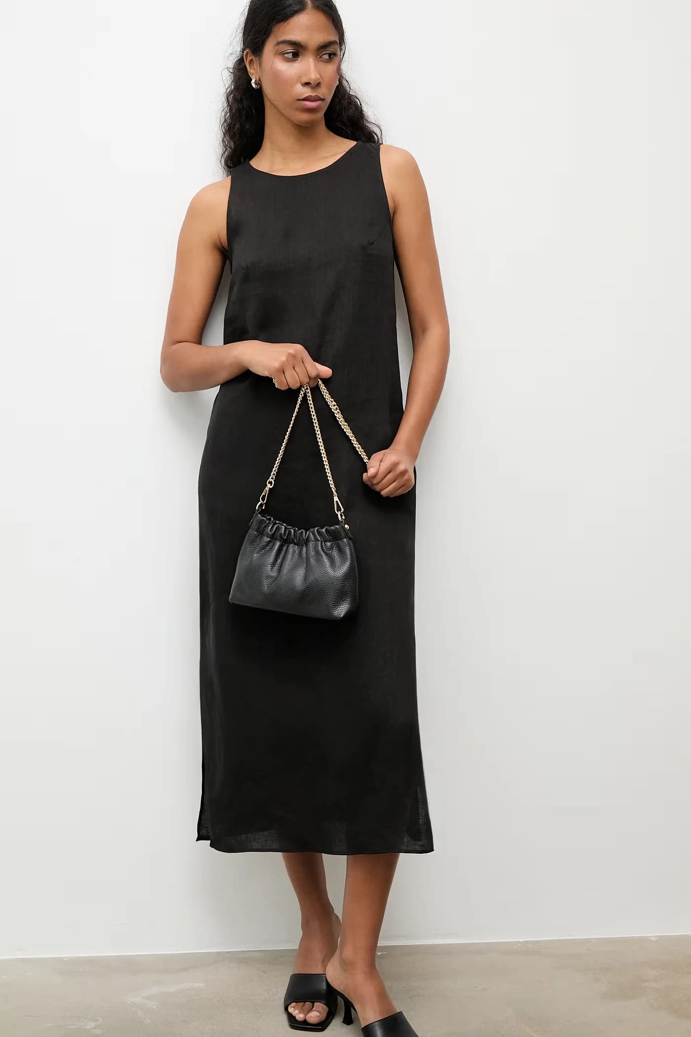Кожаный клатч черный для женщин - фото 7