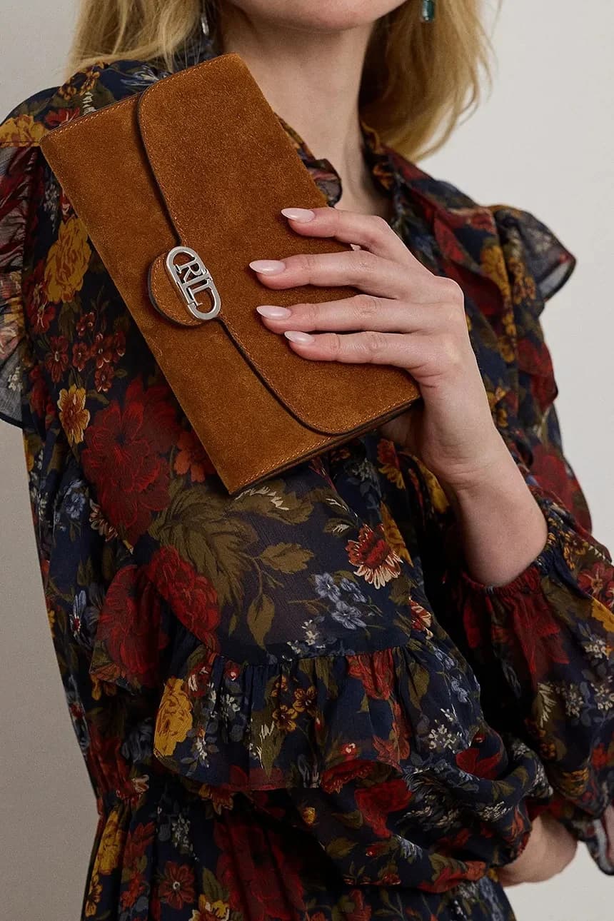 Замшевый клатч - фото 8