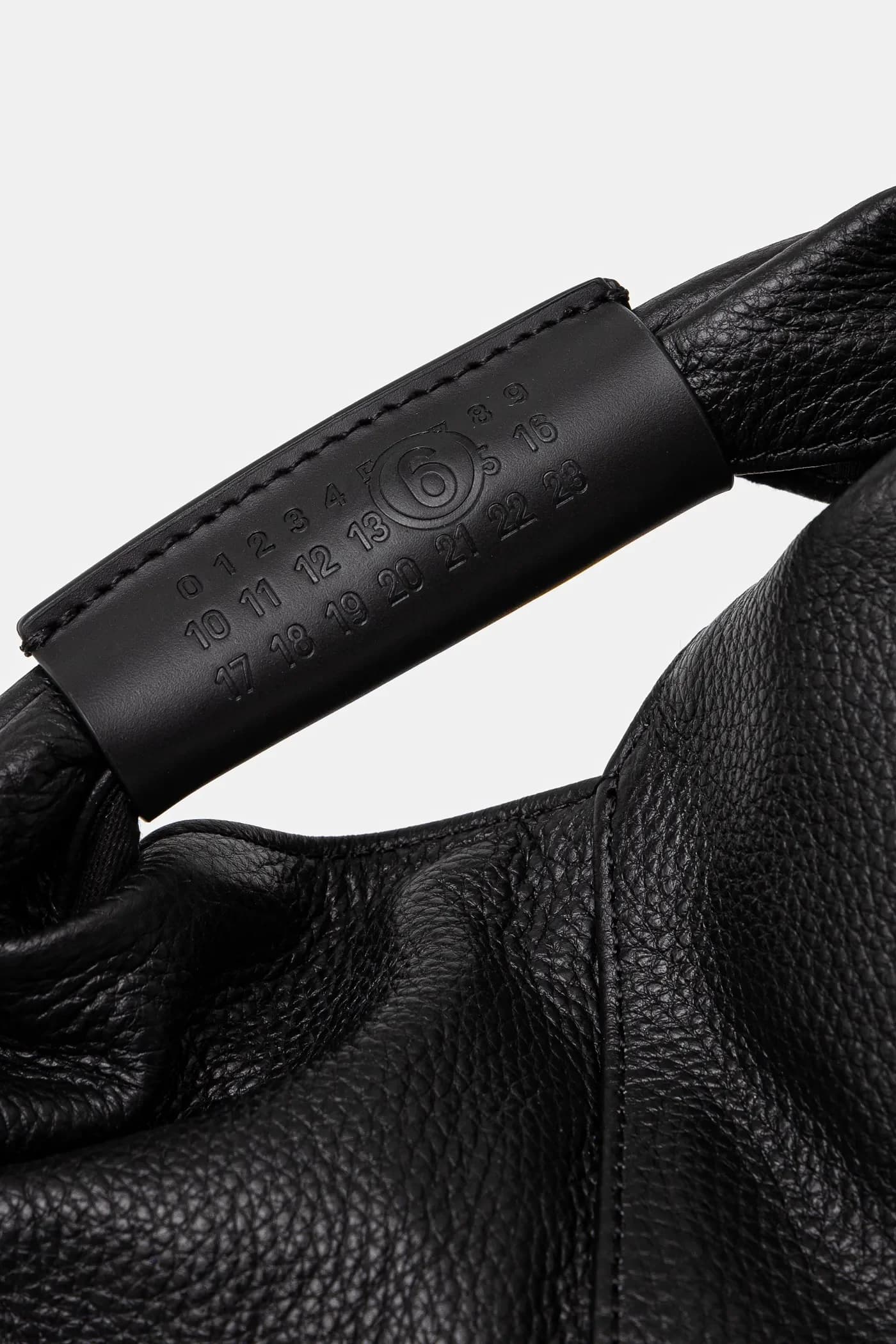 Японская кожаная сумка Mini с драпировкой - фото 4