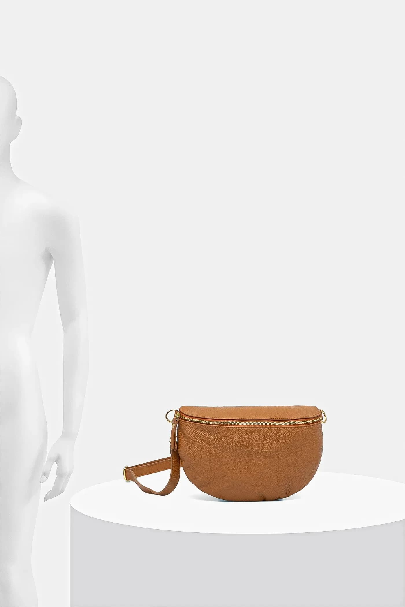 Кожаная поясная сумка - фото 6