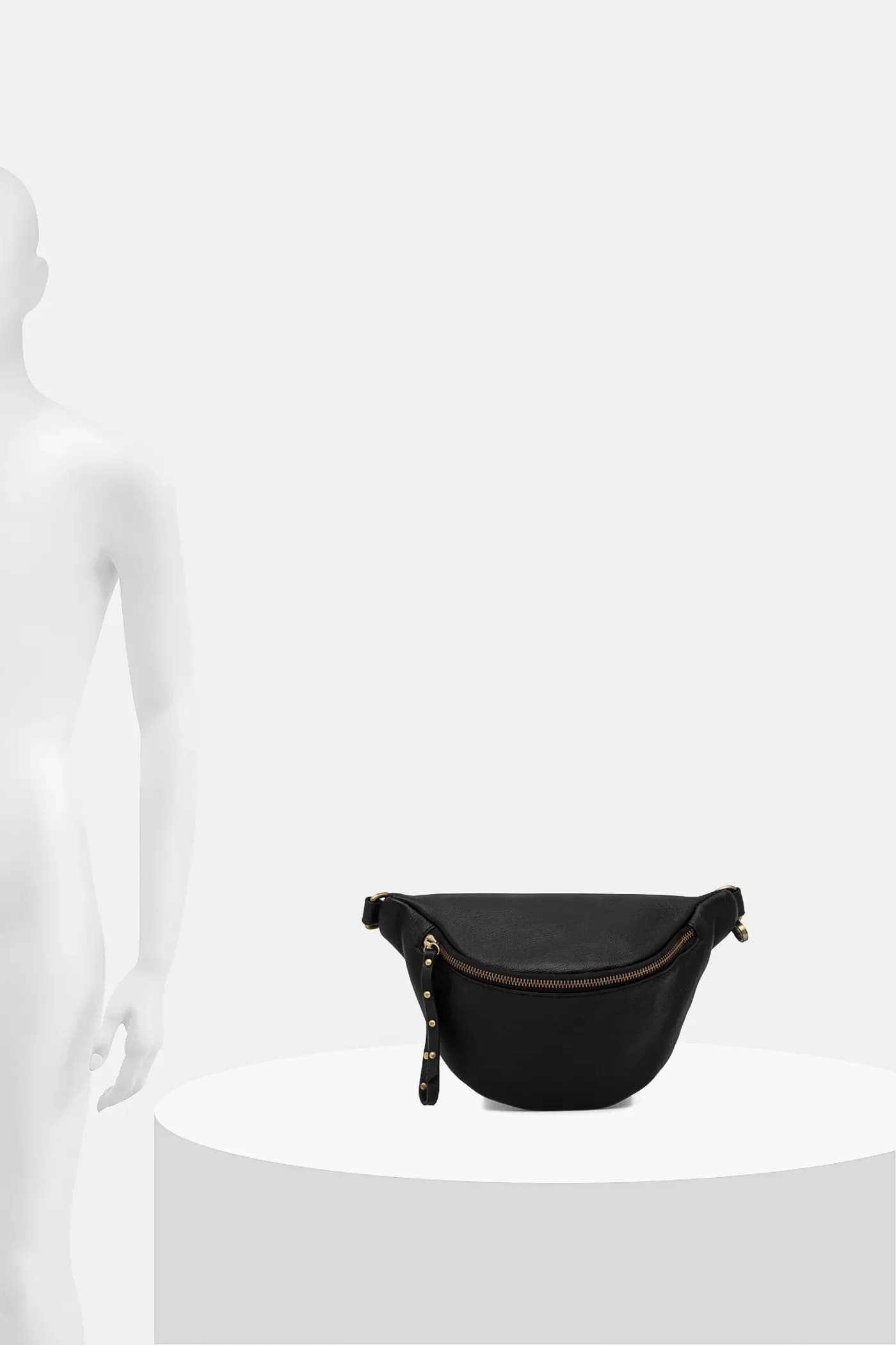 Кожаная поясная сумка - фото 5