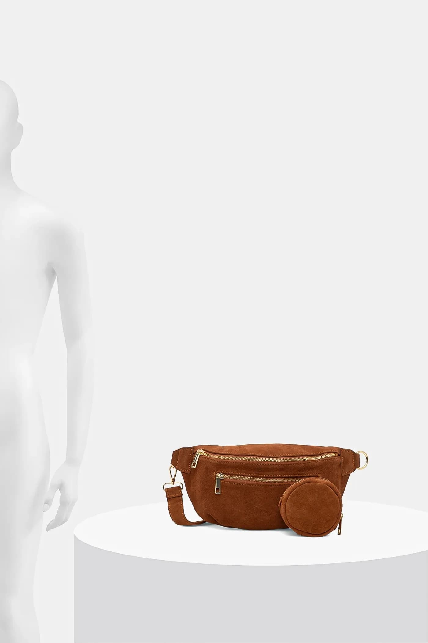 Замшевая поясная сумка - фото 6