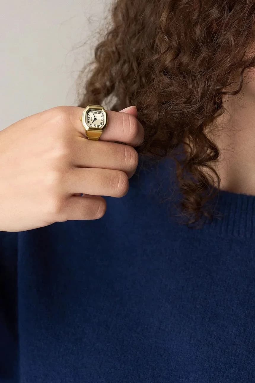 Кольцо с часами - фото 5