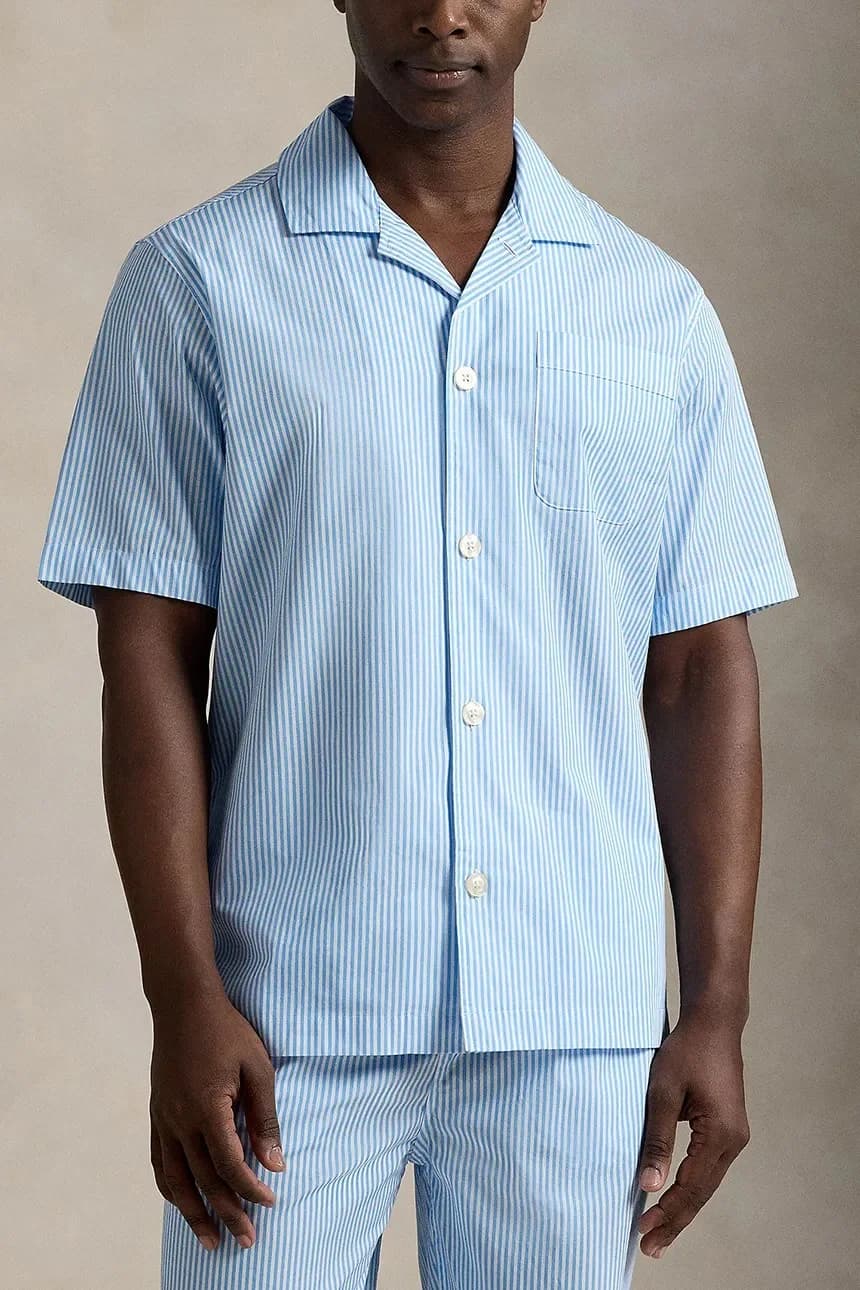 Хлопковая пижамная рубашка