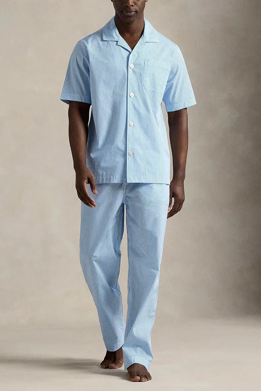 Хлопковая пижамная рубашка - фото 3