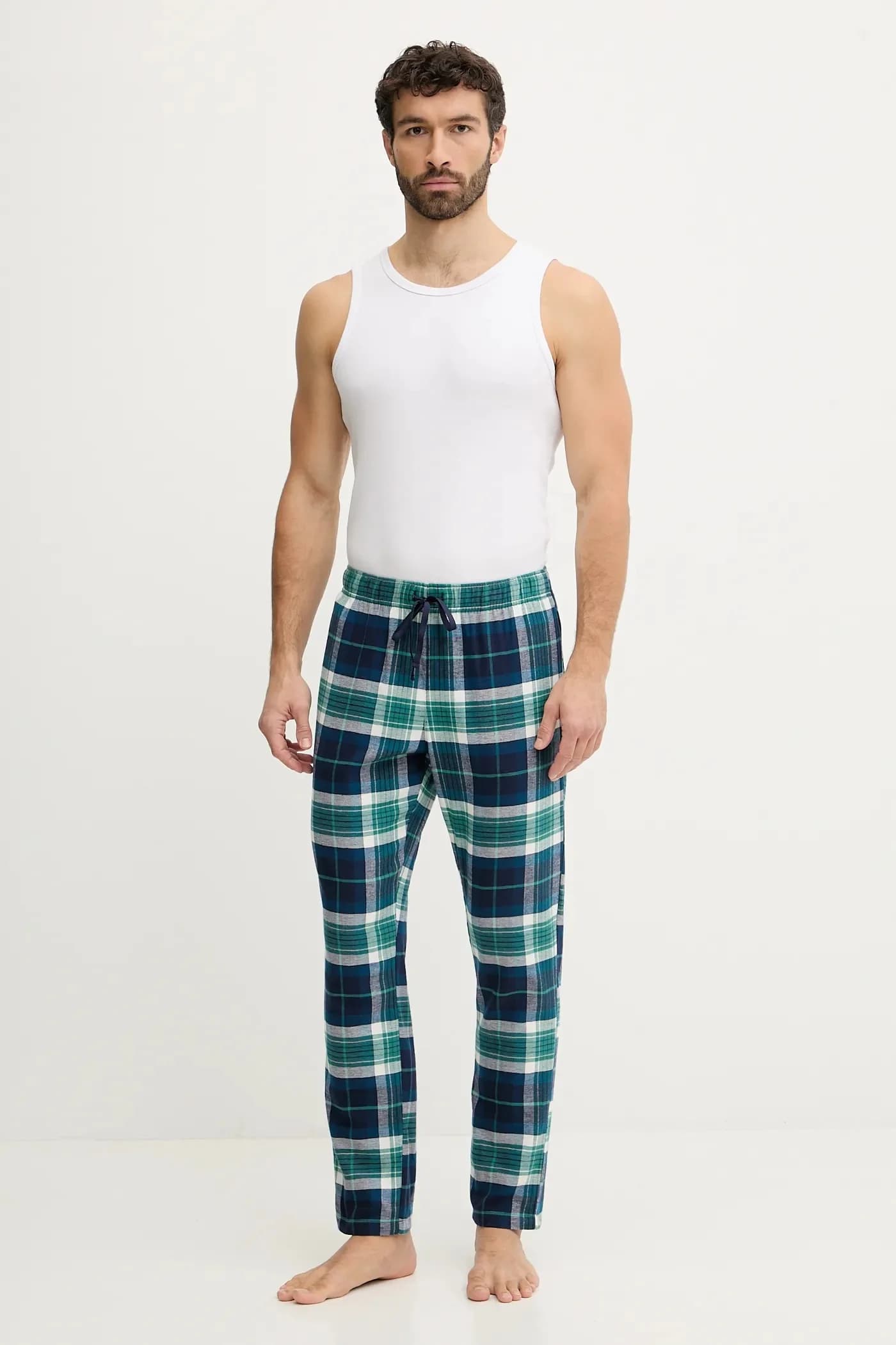 Хлопковые пижамные штаны - фото 2