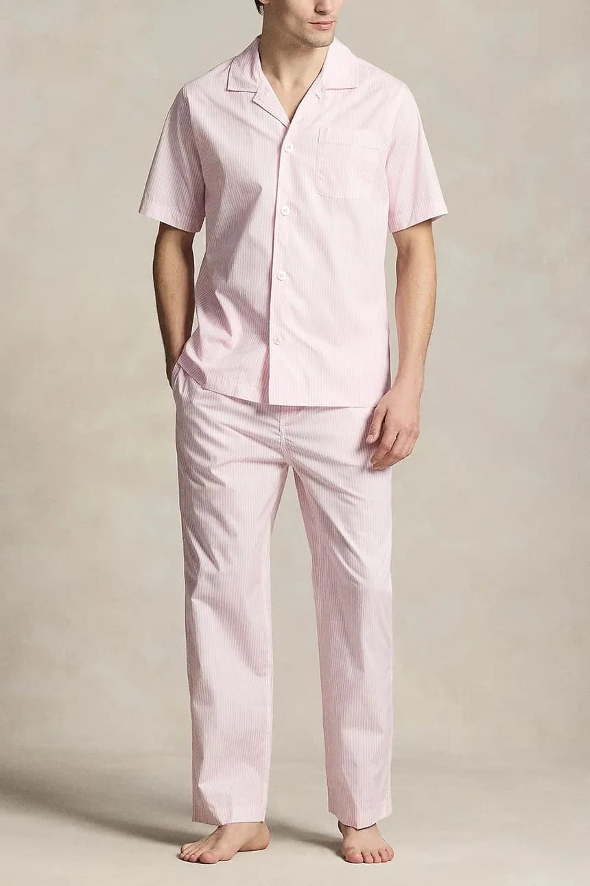 Хлопковая пижамная рубашка - фото 3