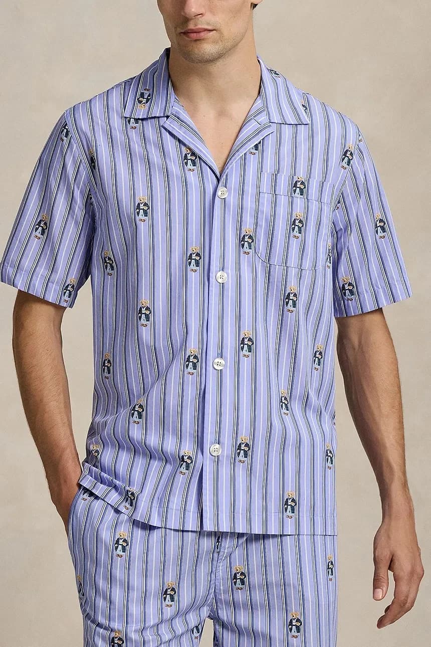 Хлопковая пижамная рубашка