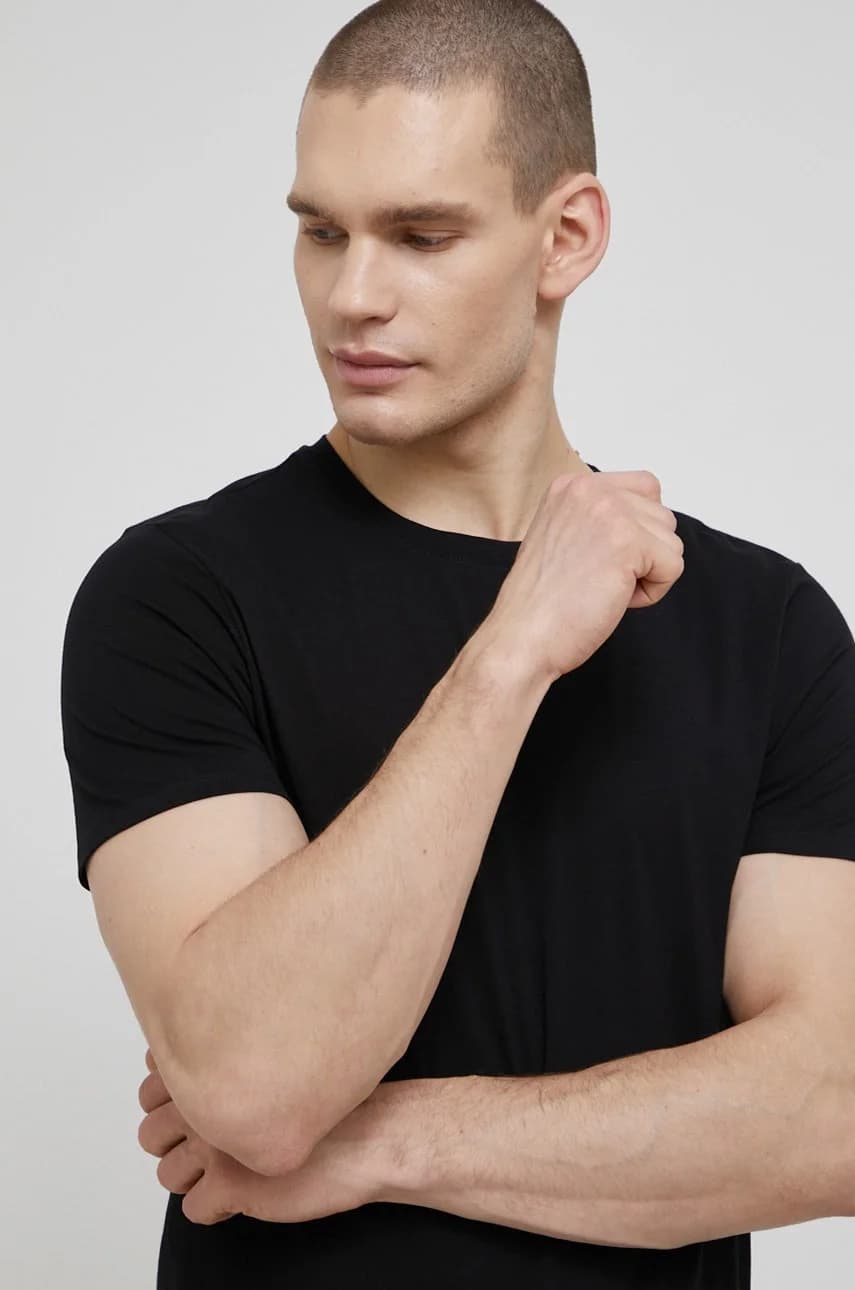 Хлопковая пижамная футболка - фото 2