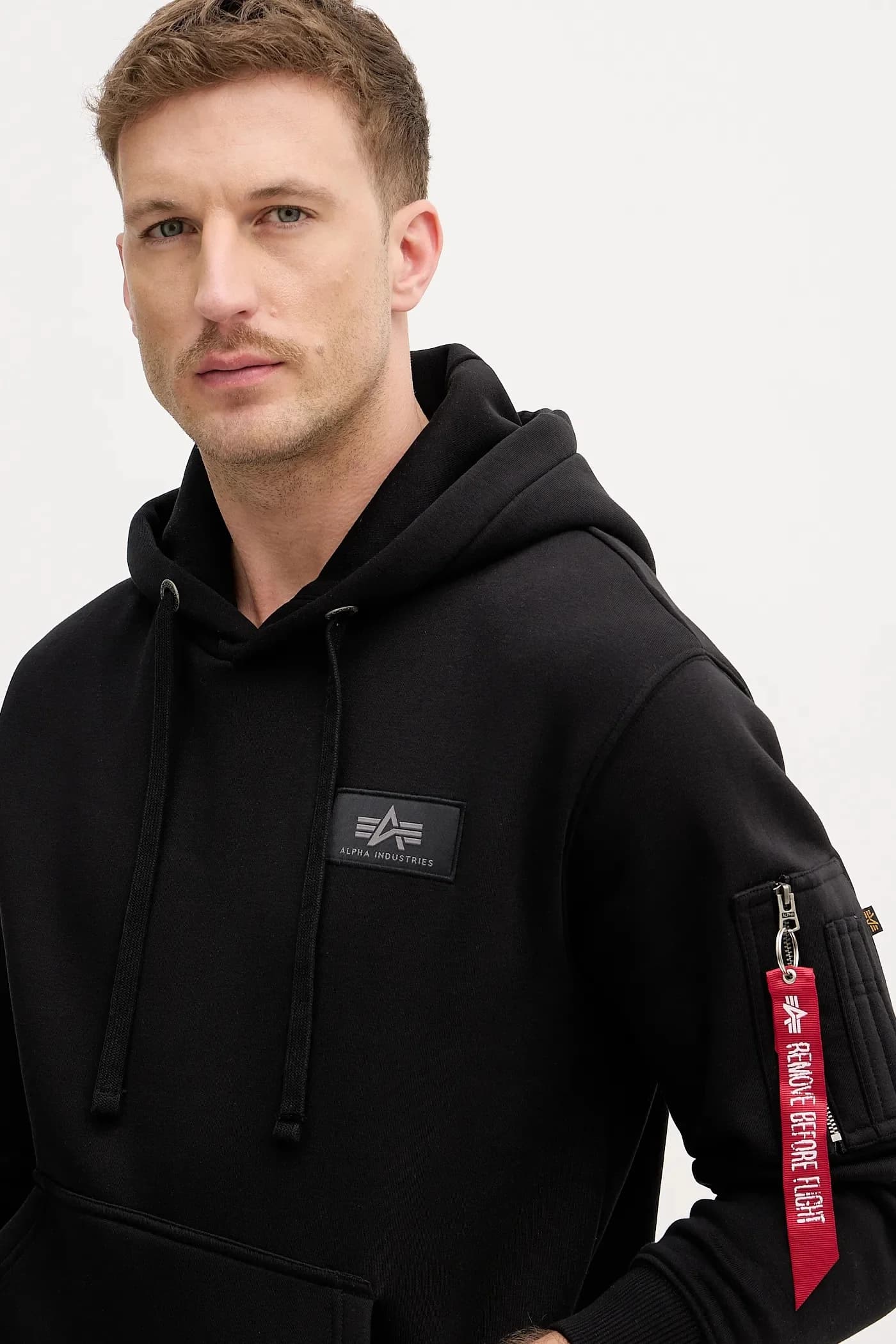 Толстовка с принтом на спине, зеркальный камуфляж - фото 4