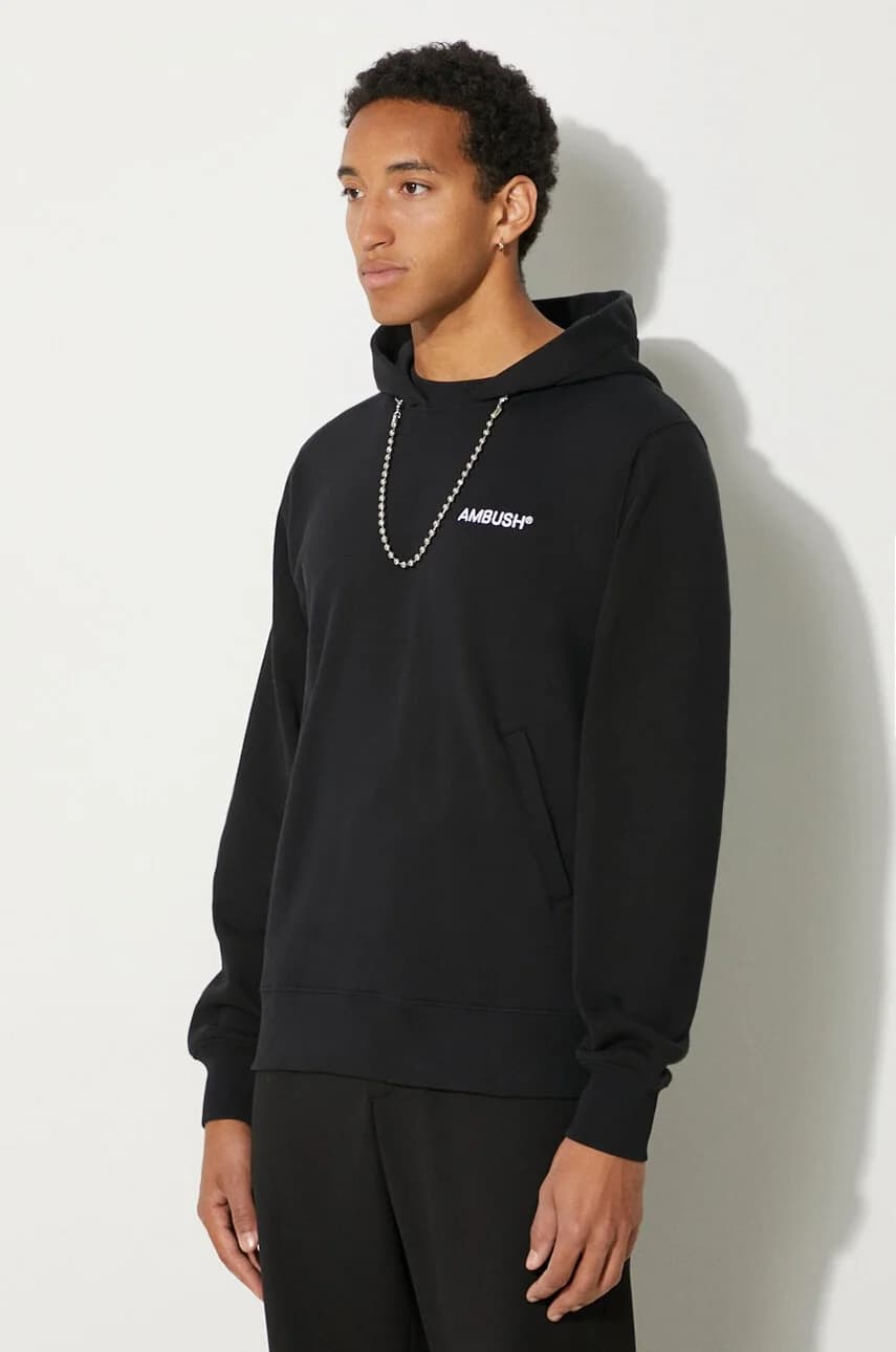 Толстовка из хлопка с шариковой цепочкой - фото 4