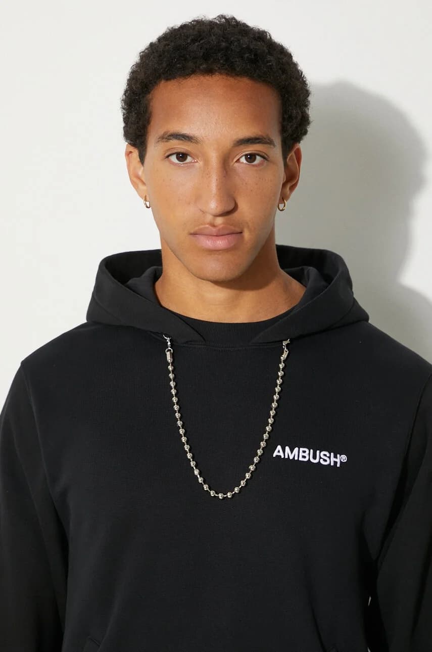 Толстовка из хлопка с шариковой цепочкой - фото 5