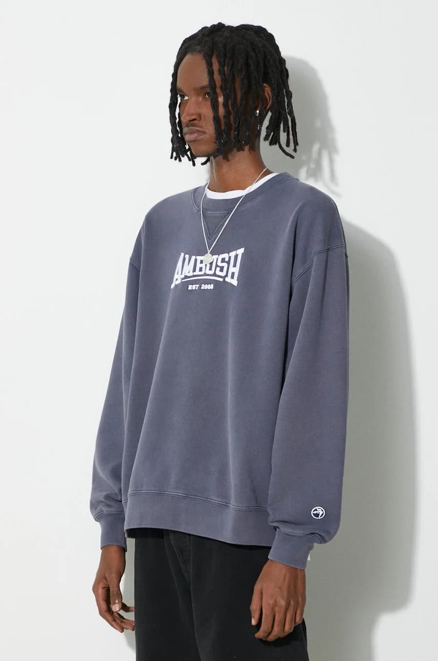 Хлопковая толстовка с круглым вырезом Insignia с графическим рисунком - фото 4