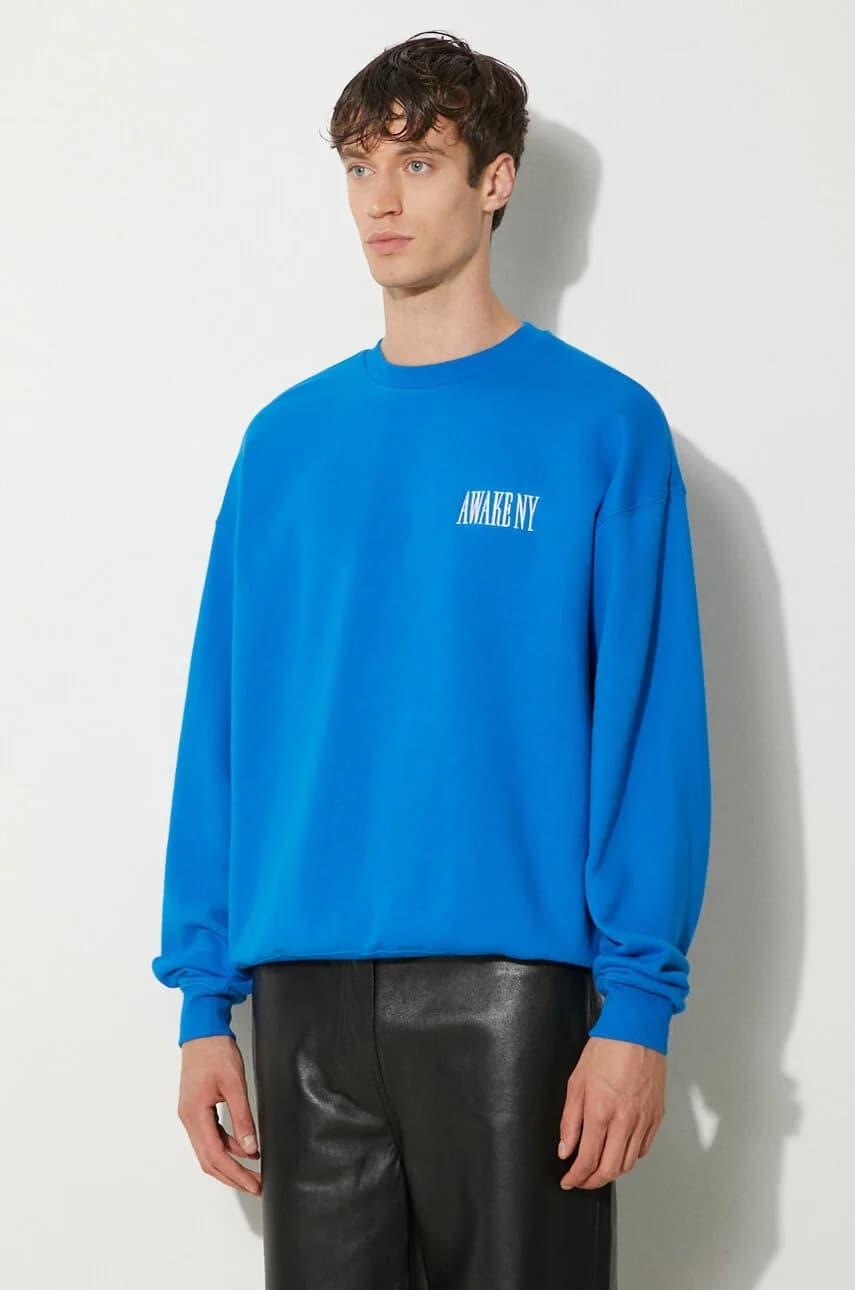 Хлопковая толстовка Awake с круглым вырезом - фото 4