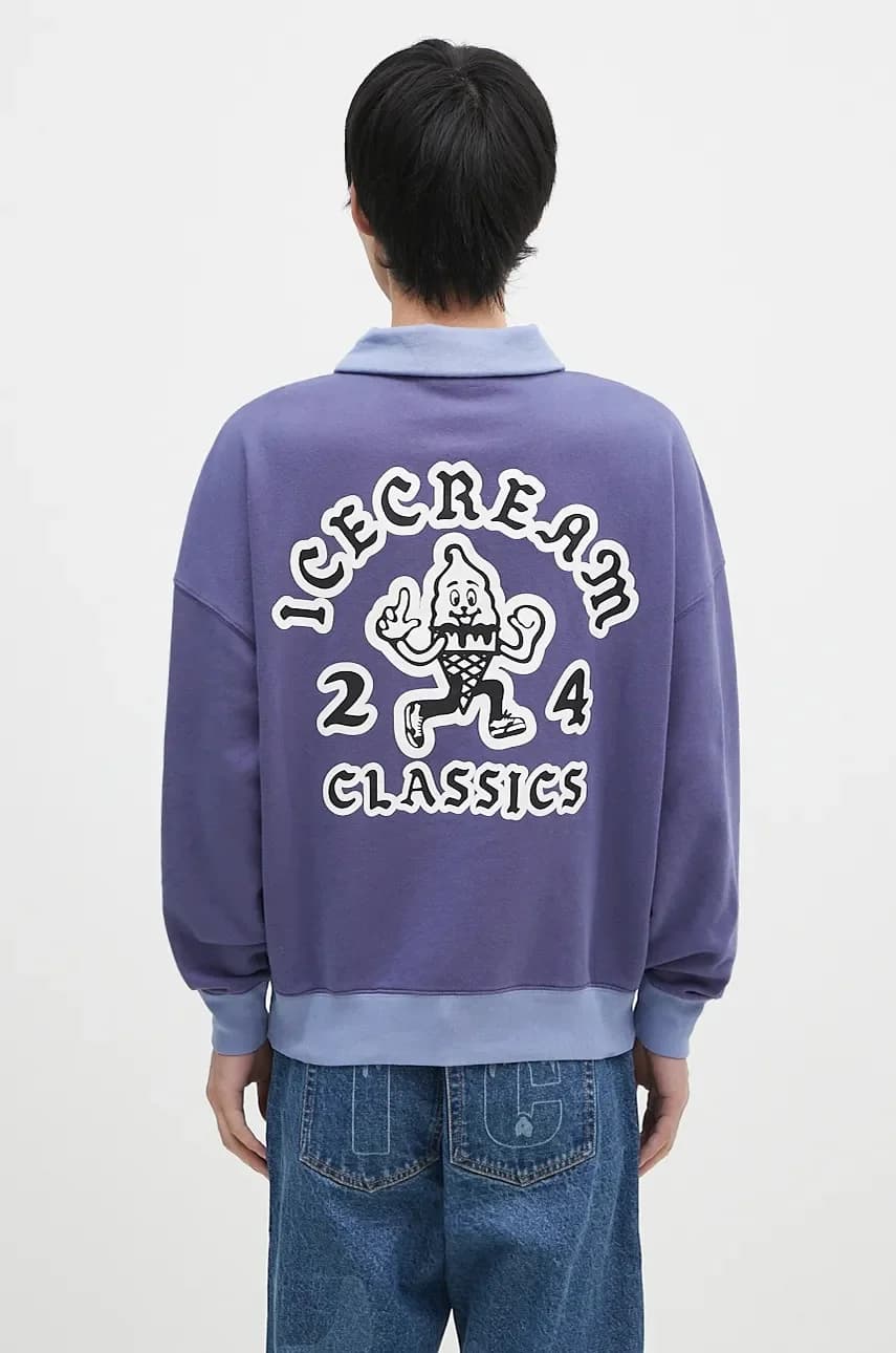 Хлопковая толстовка с молнией в четверть размера Cone Man