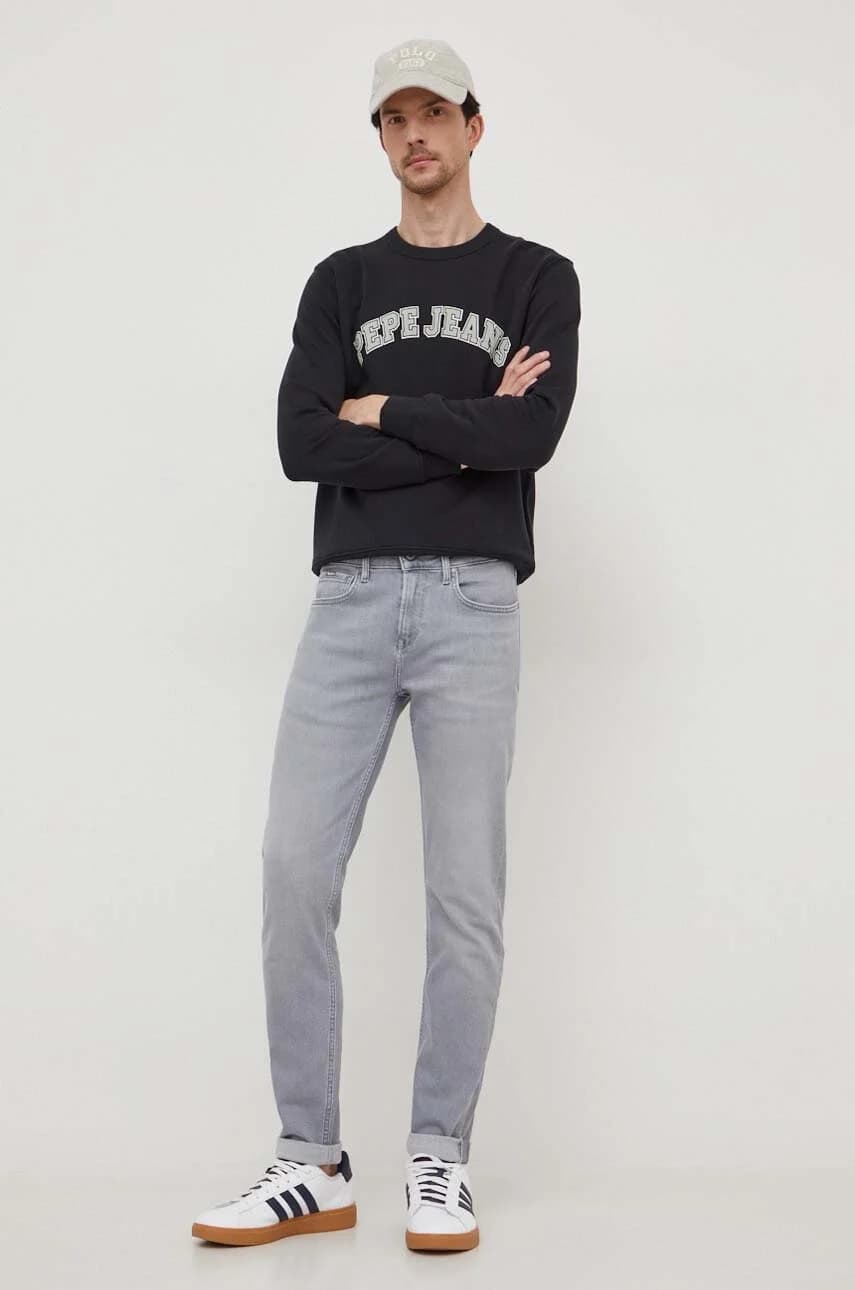 толстовка из хлопка с вороновым узором - фото 2