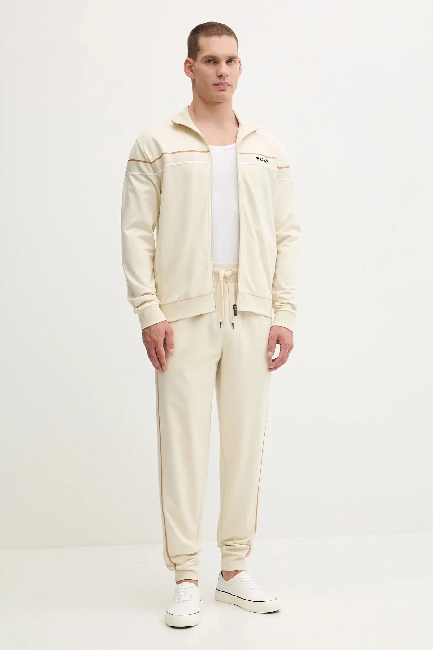 Хлопковая толстовка с молнией Iconic Jacket - фото 2