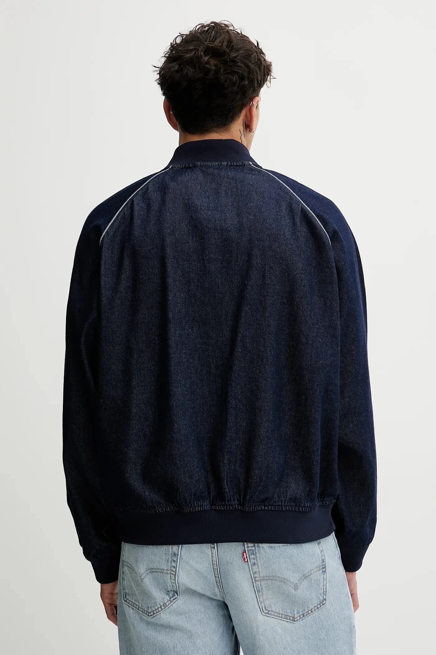 Свободная толстовка Adicolor из денима SST - фото 3