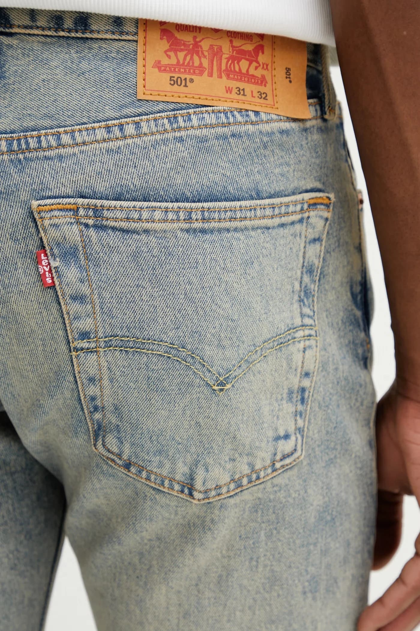 501® джинсы LEVIS®ORIGINAL FIT синие для мужчин - фото 4