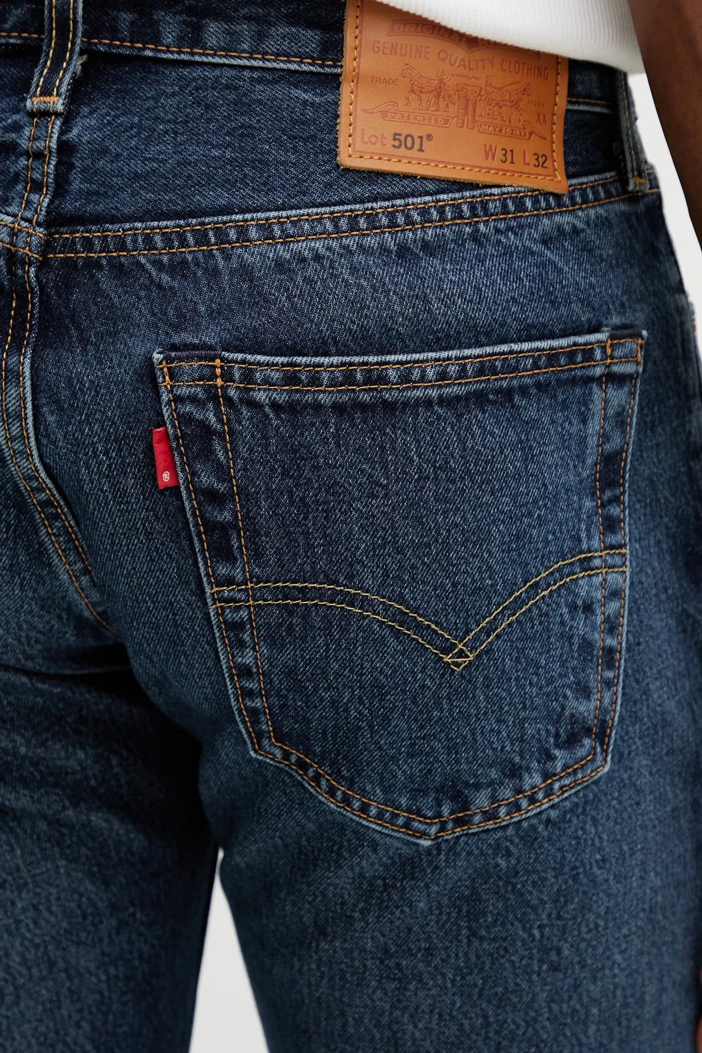 501® джинсы LEVIS®ORIGINAL FIT военно-морской для мужчин - фото 4