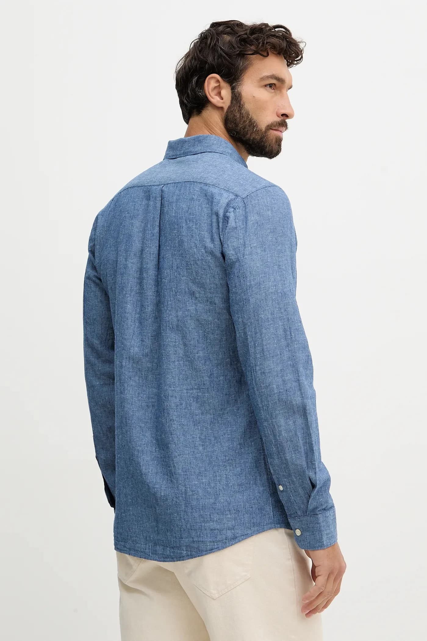 Льняная рубашка - фото 3