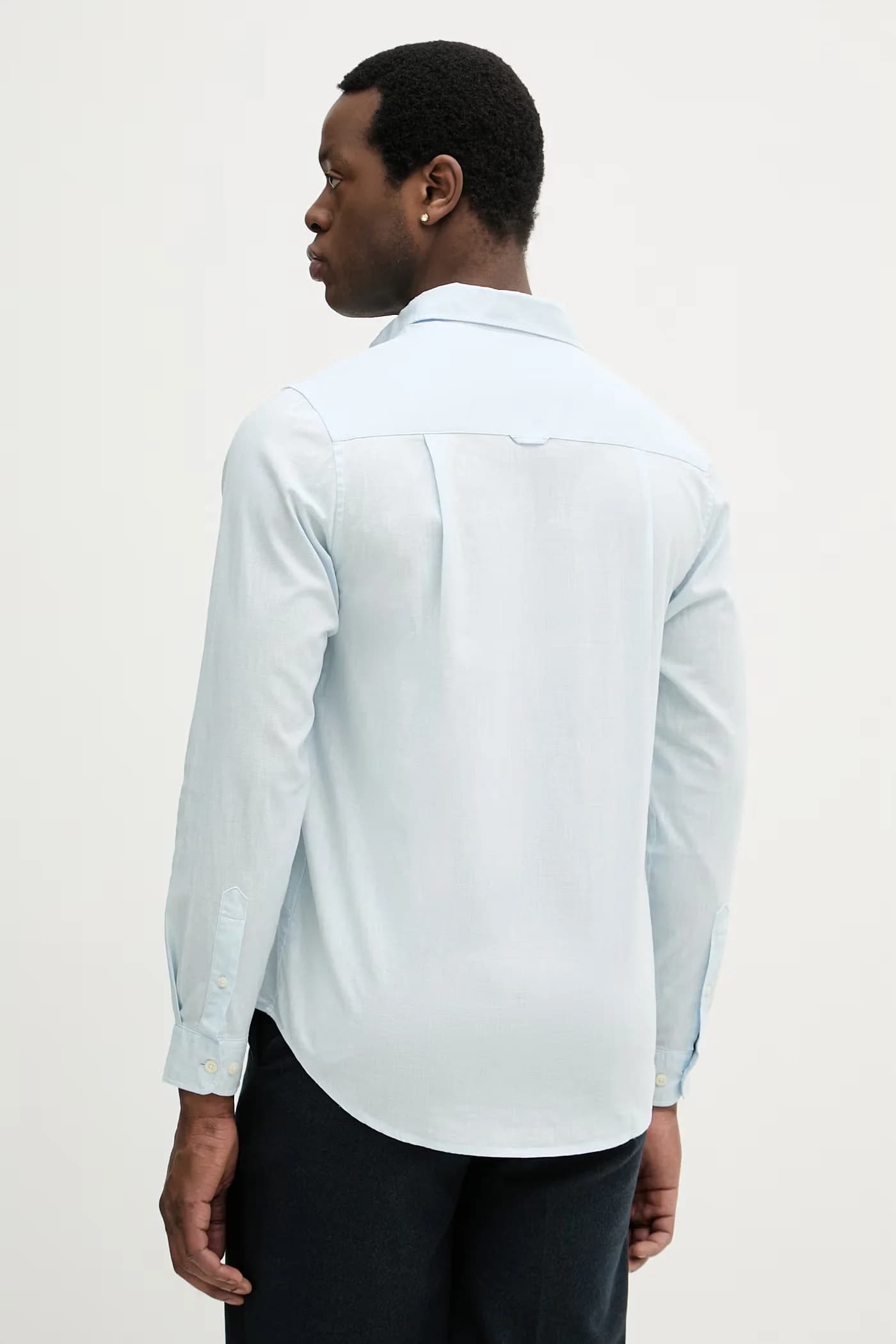 Мужская рубашка сафари из льна LINEN BLEND LS - фото 3