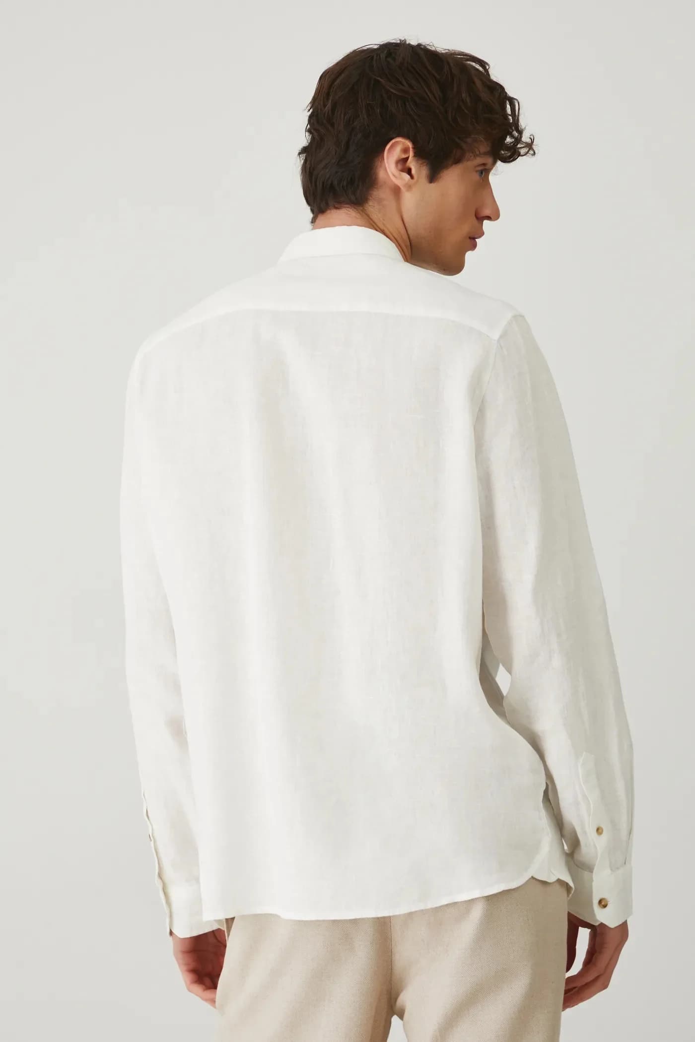 Льняная рубашка - фото 3