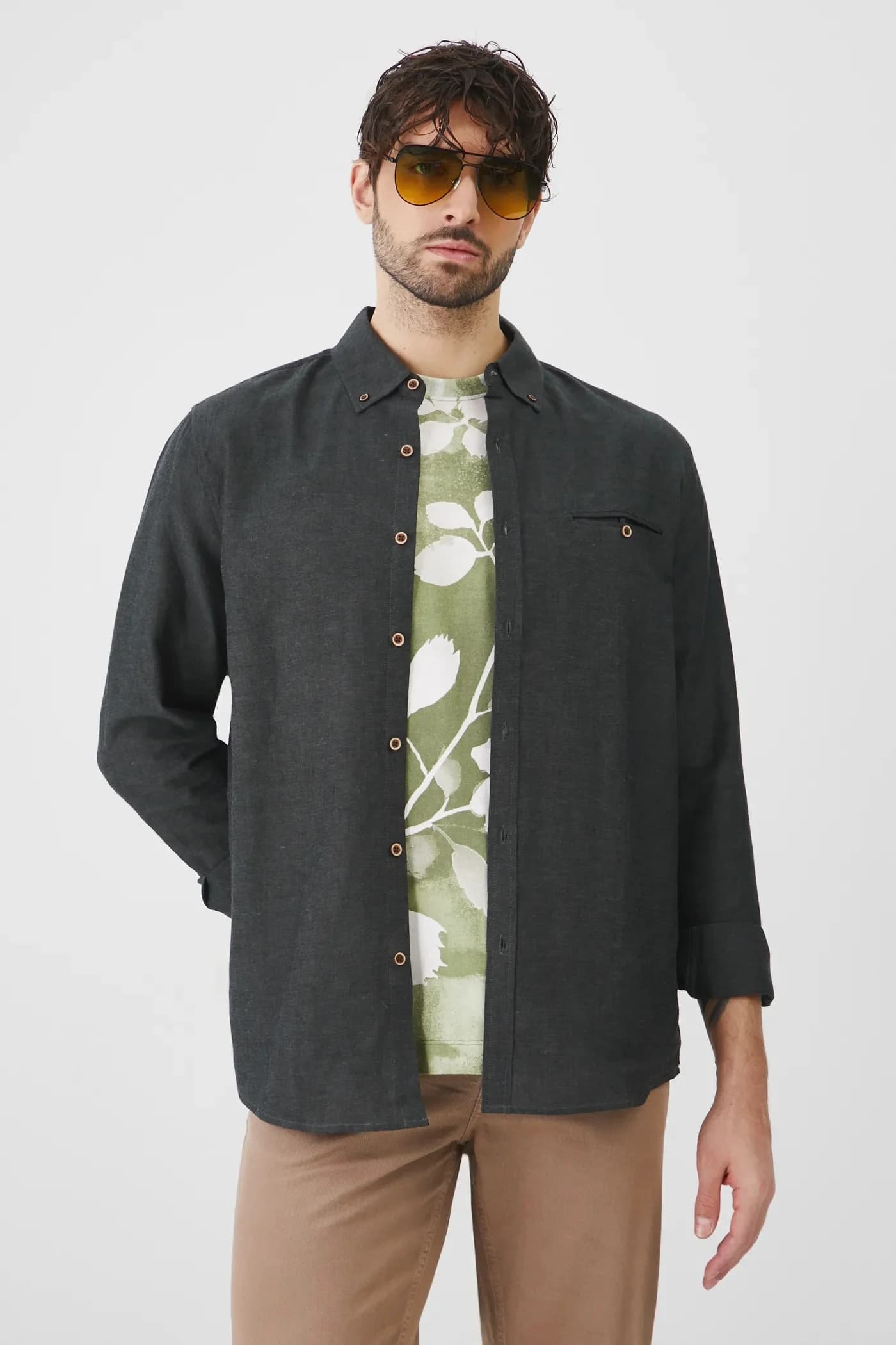 Льняная рубашка