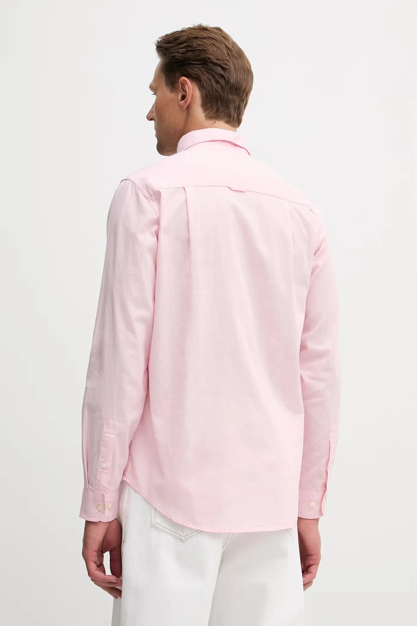 Мужская рубашка сафари из льна LINEN BLEND LS - фото 3