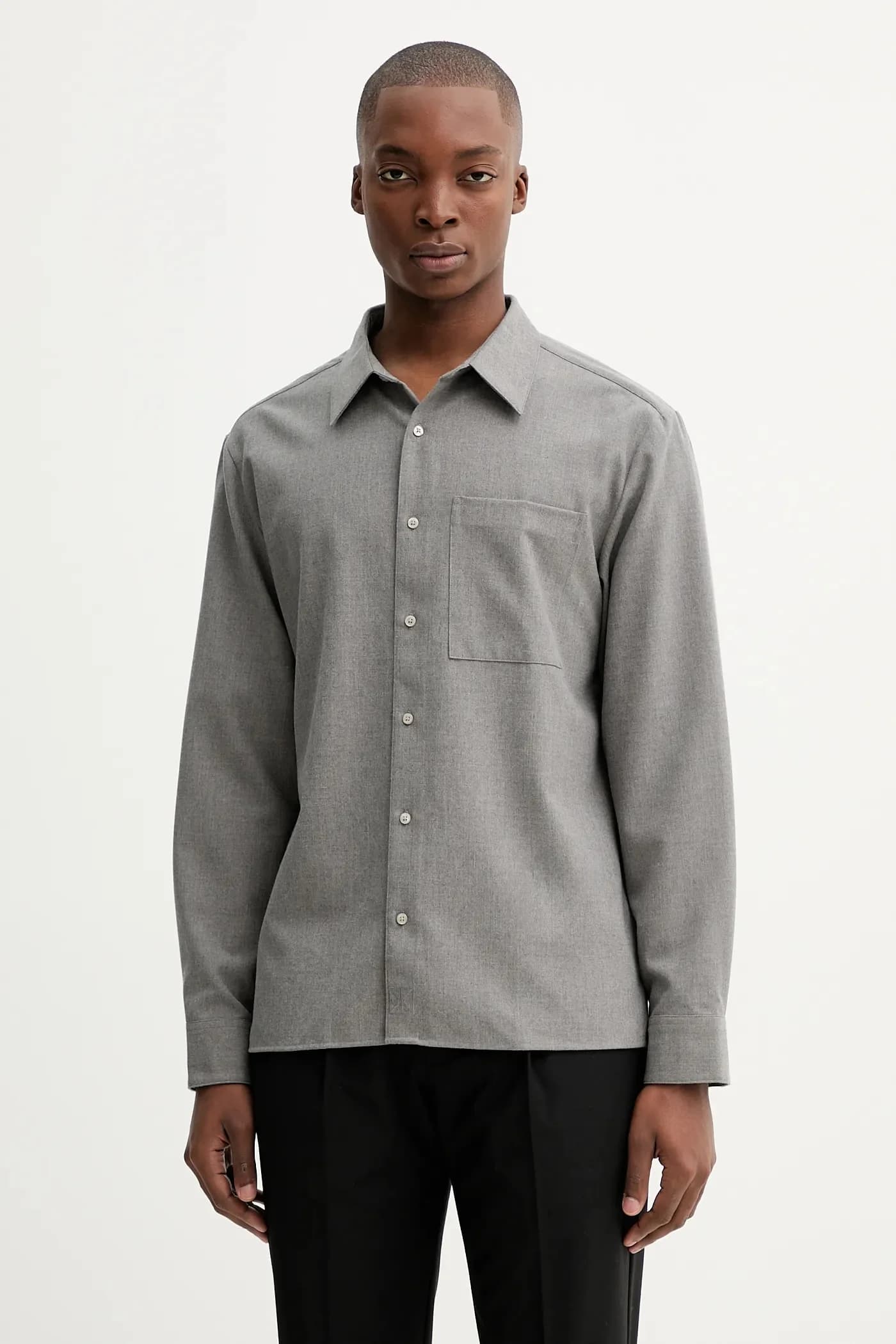 Рубашка из смесовой шерсти