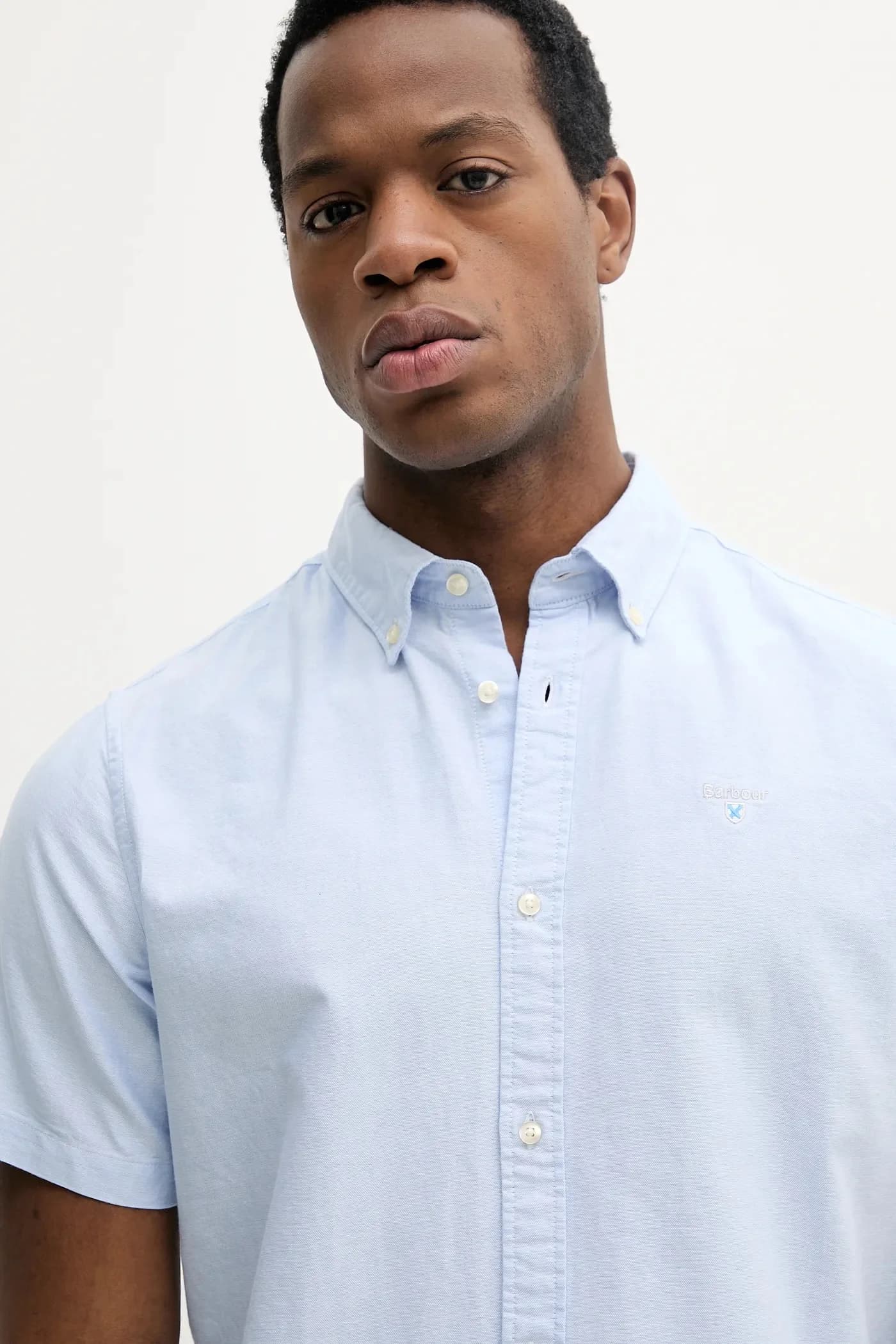 Мужская хлопковая оксфордская рубашка Oxtown S/S Tailored Shirt - фото 4