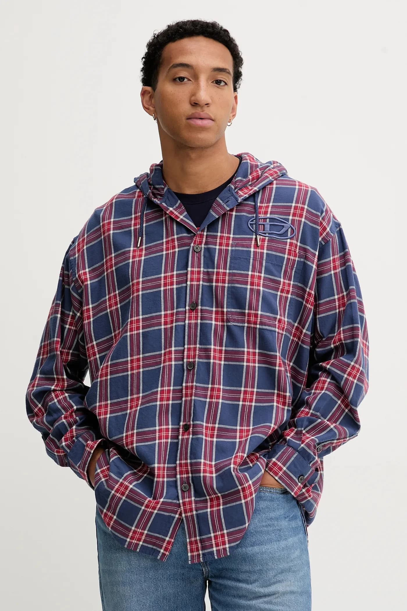 Рубашка из хлопка S-DEWNY-HOOD-AJFI