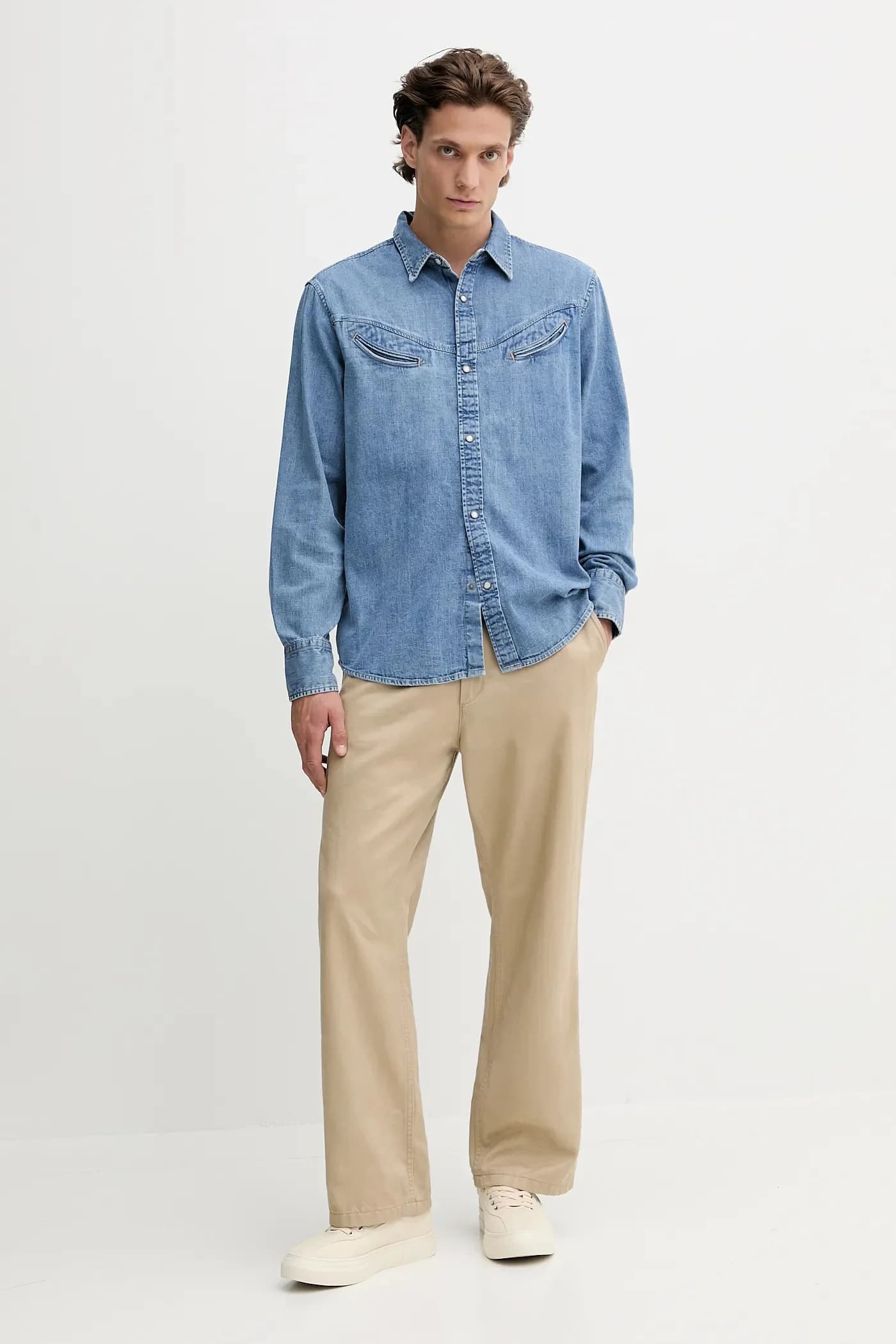 Джинсовая рубашка - фото 2