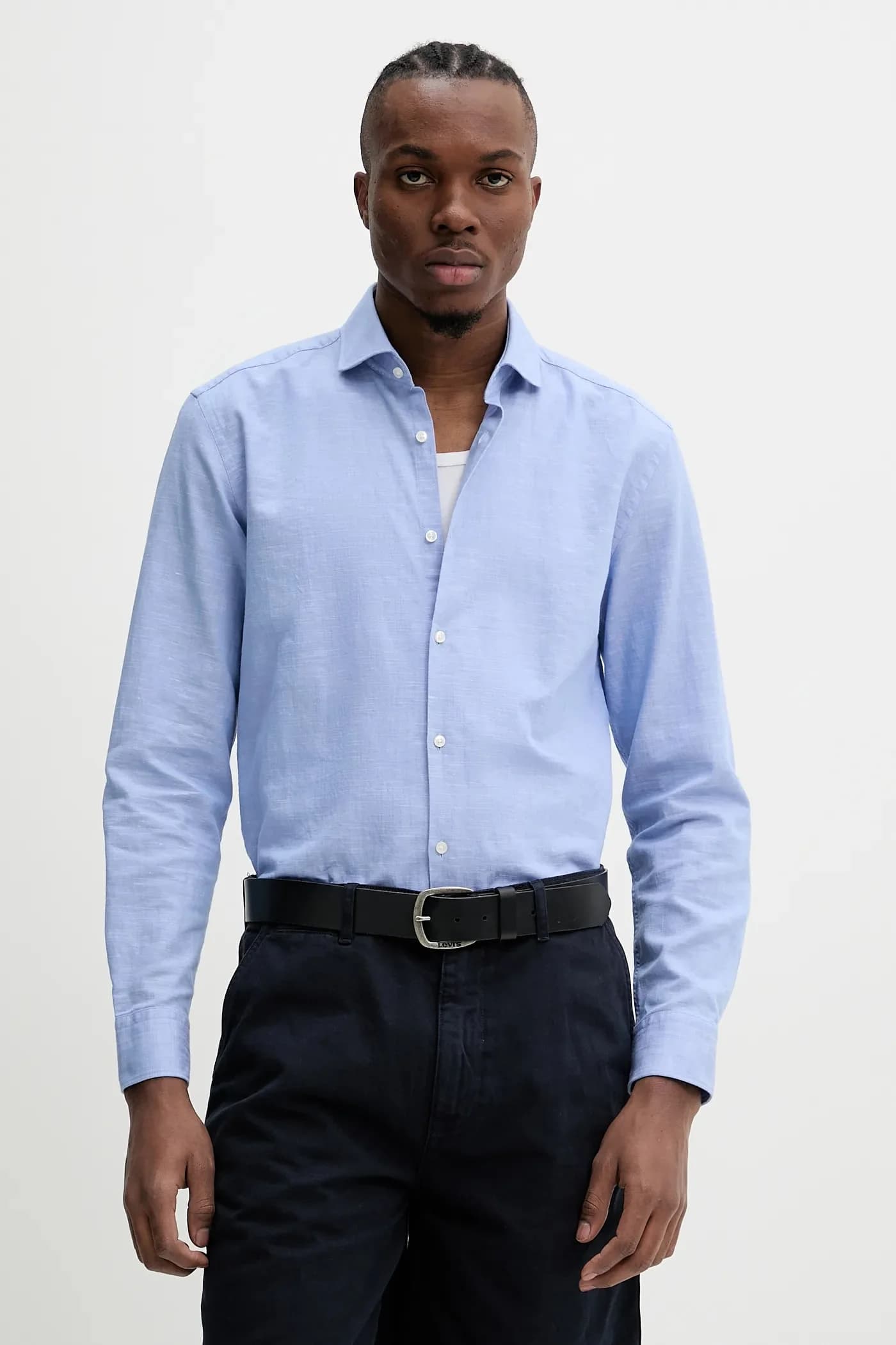 Рубашка из смесового льна