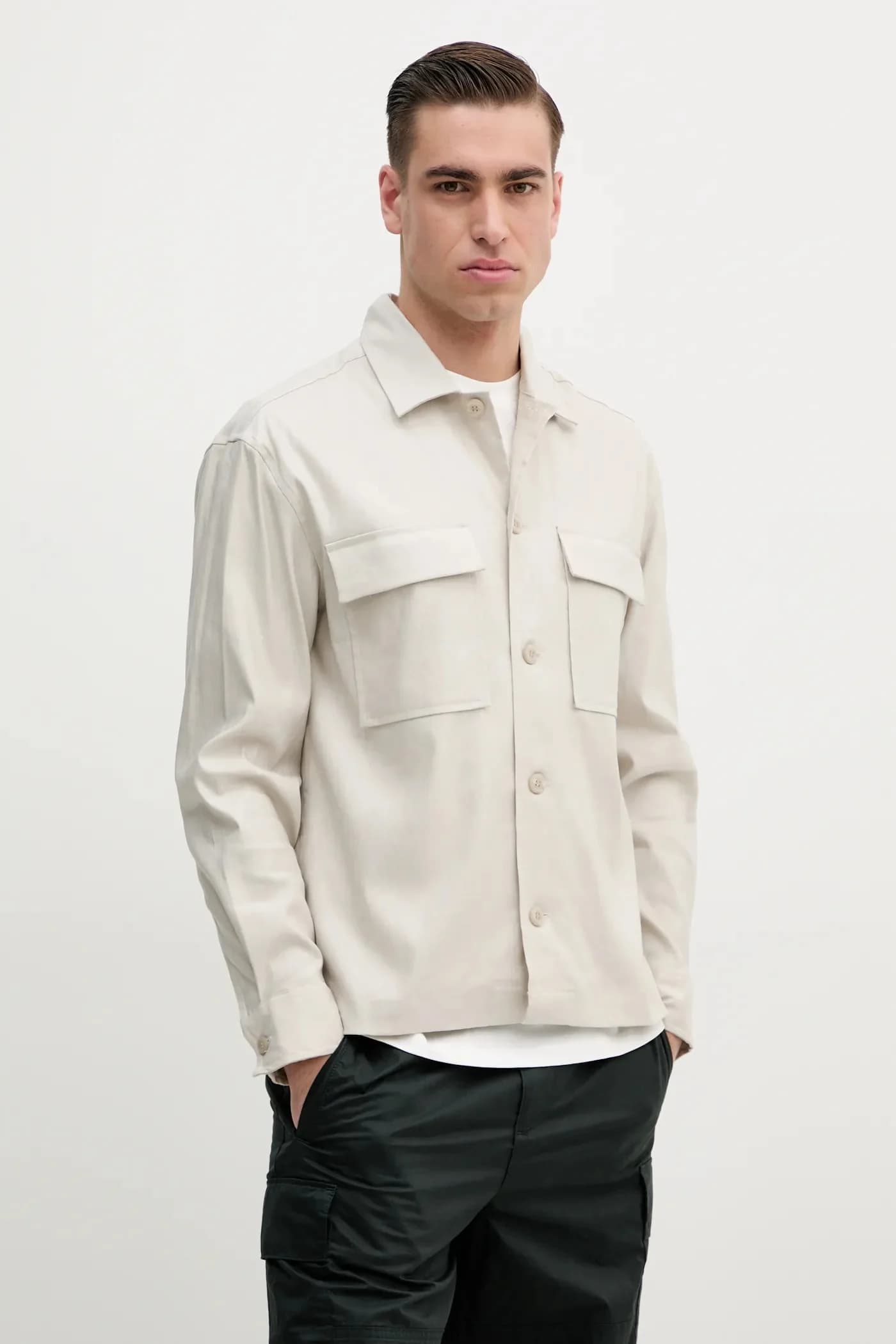 Рубашка из смесового льна