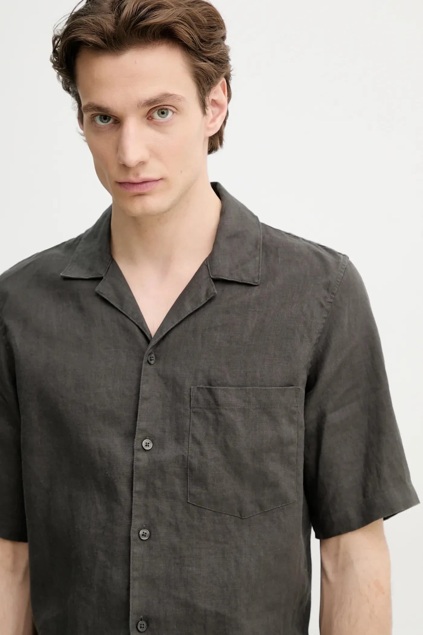 льняная рубашка OSCAR - фото 4