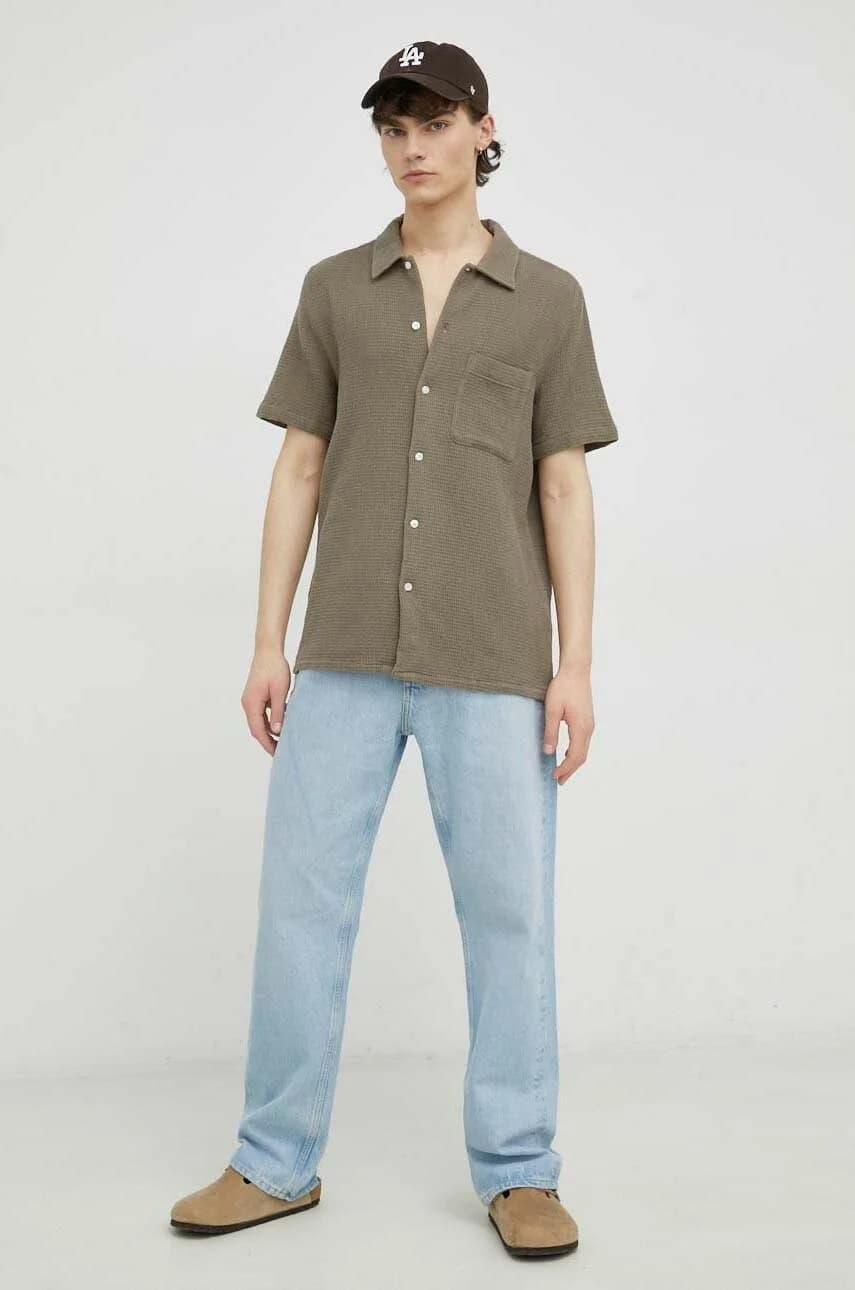 рубашка Аван из хлопка - фото 3