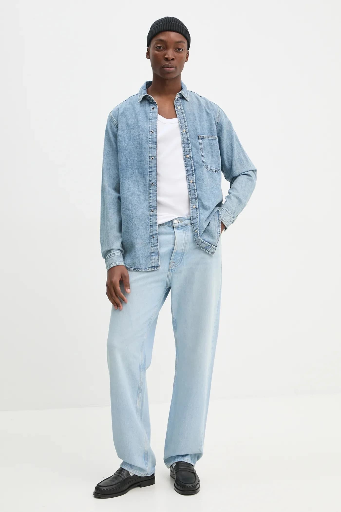 Джинсовая рубашка - фото 2