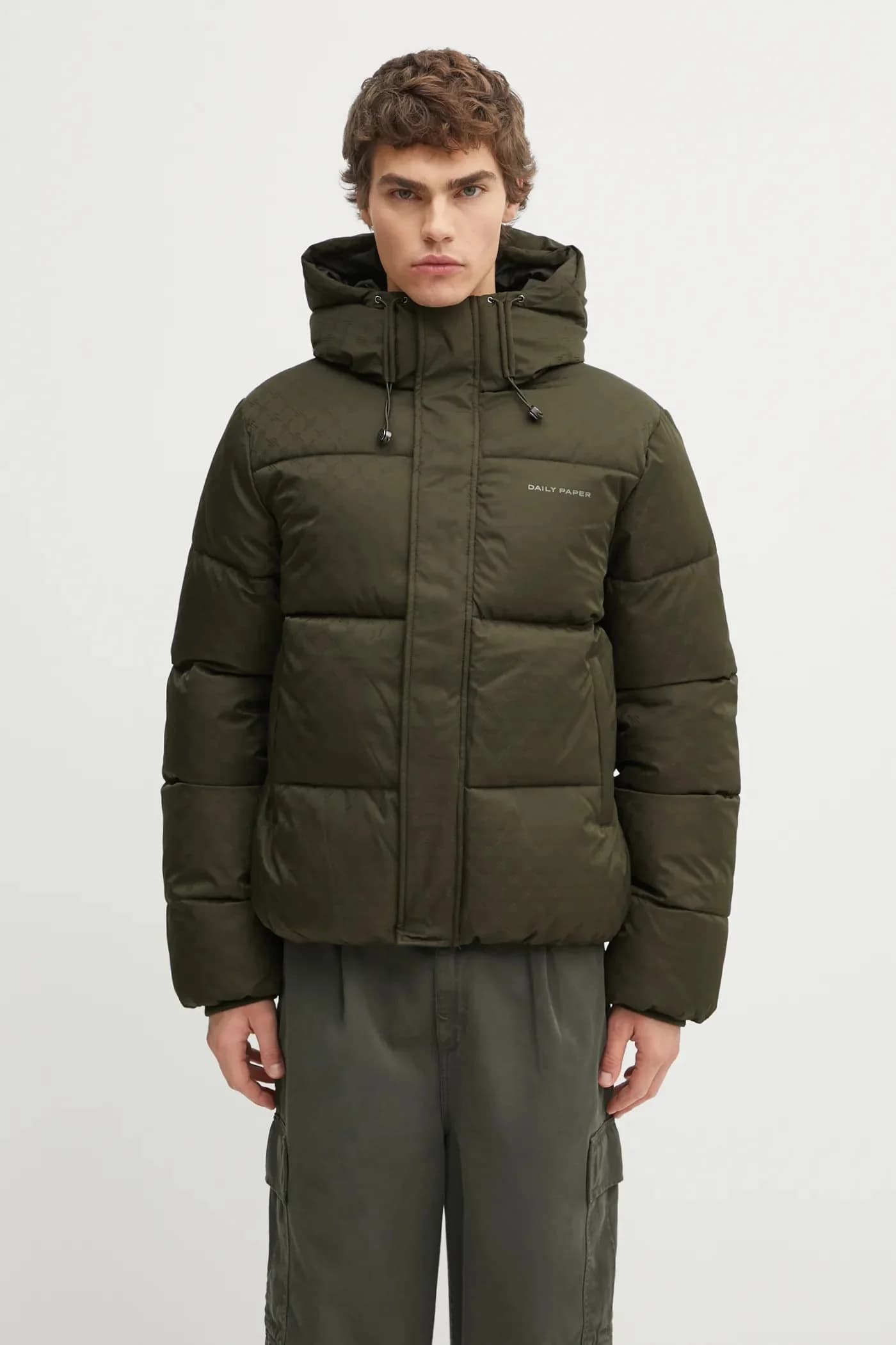 Пуховик с монограммой