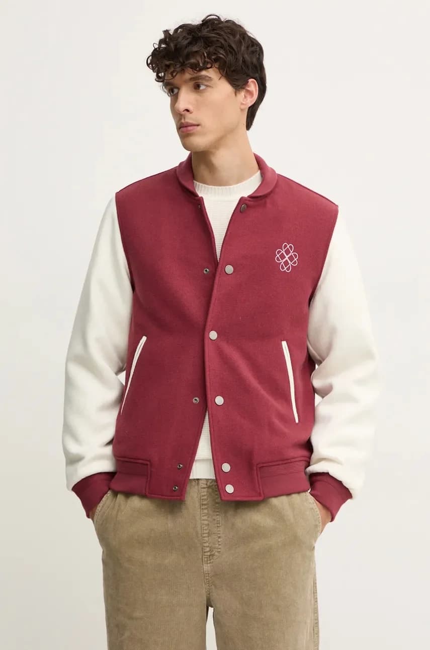 Бомбер из смесовой шерсти